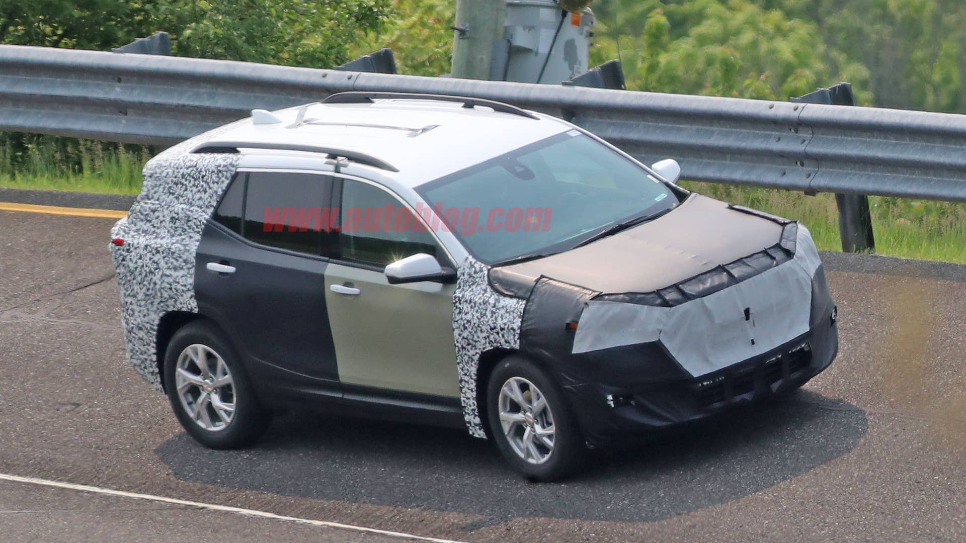 The crossover was seen inside GM's Milford Proving Grounds