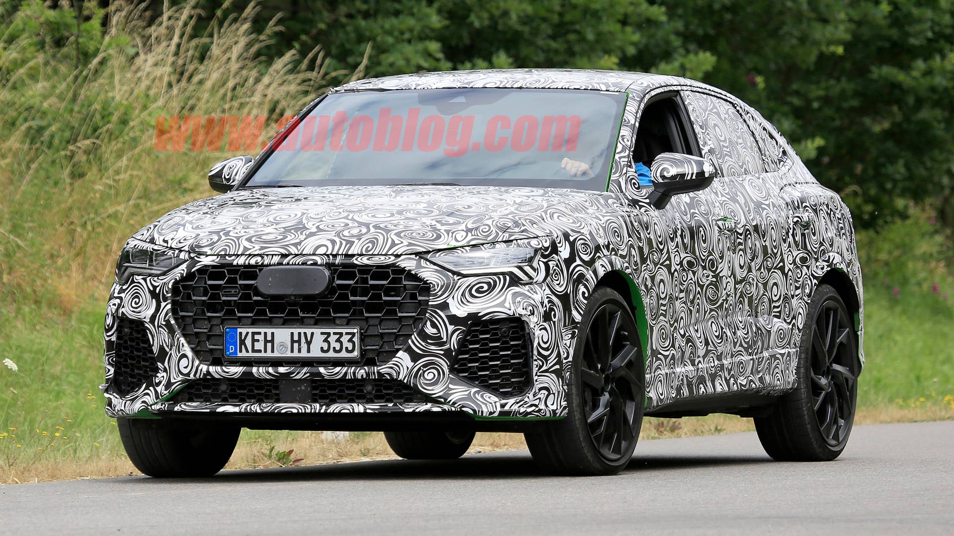 2020 Audi RS Q3 Sportback in camouflage