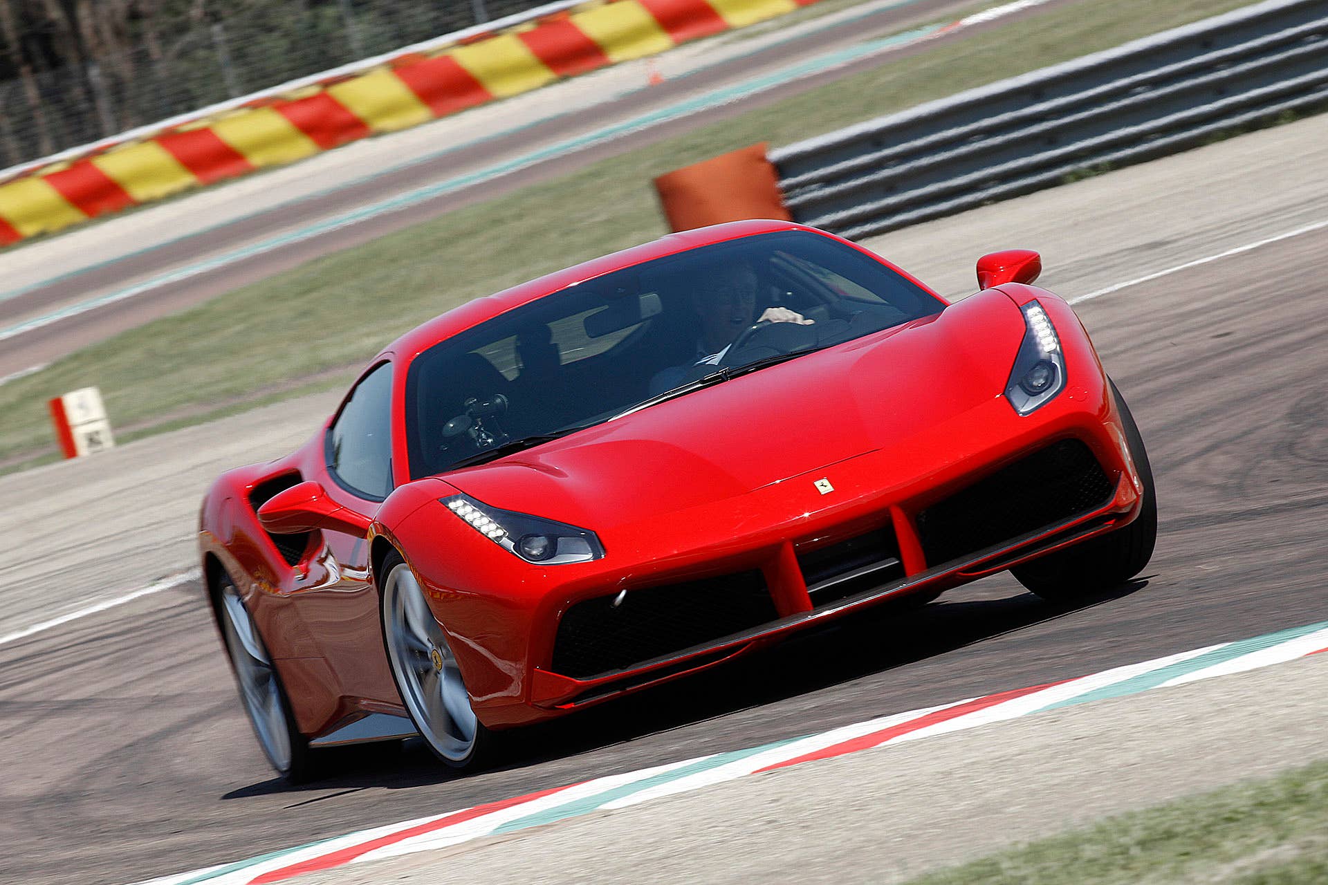 2016 Ferrari 488 GTB on track
