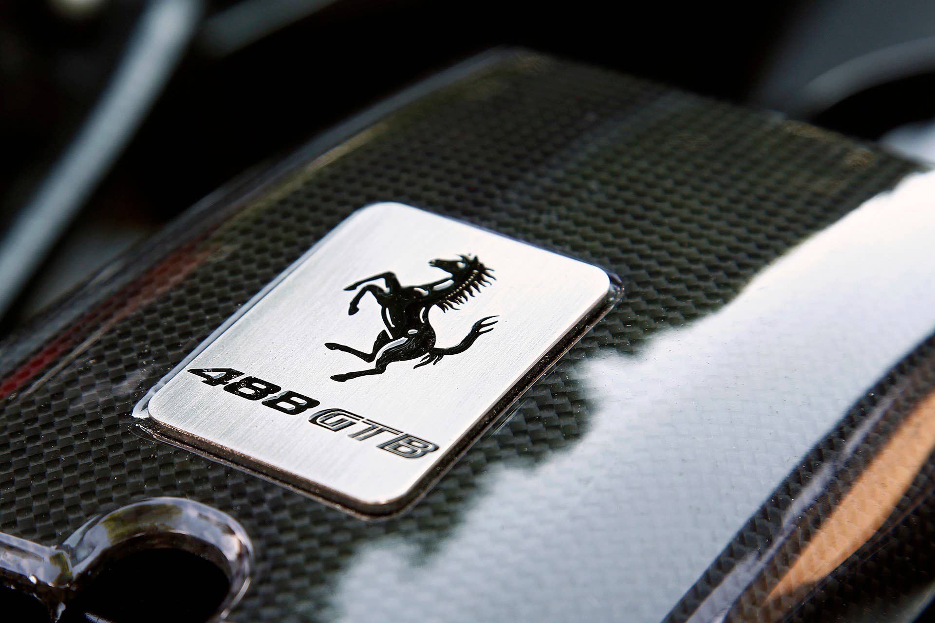 2016 Ferrari 488 GTB engine detail