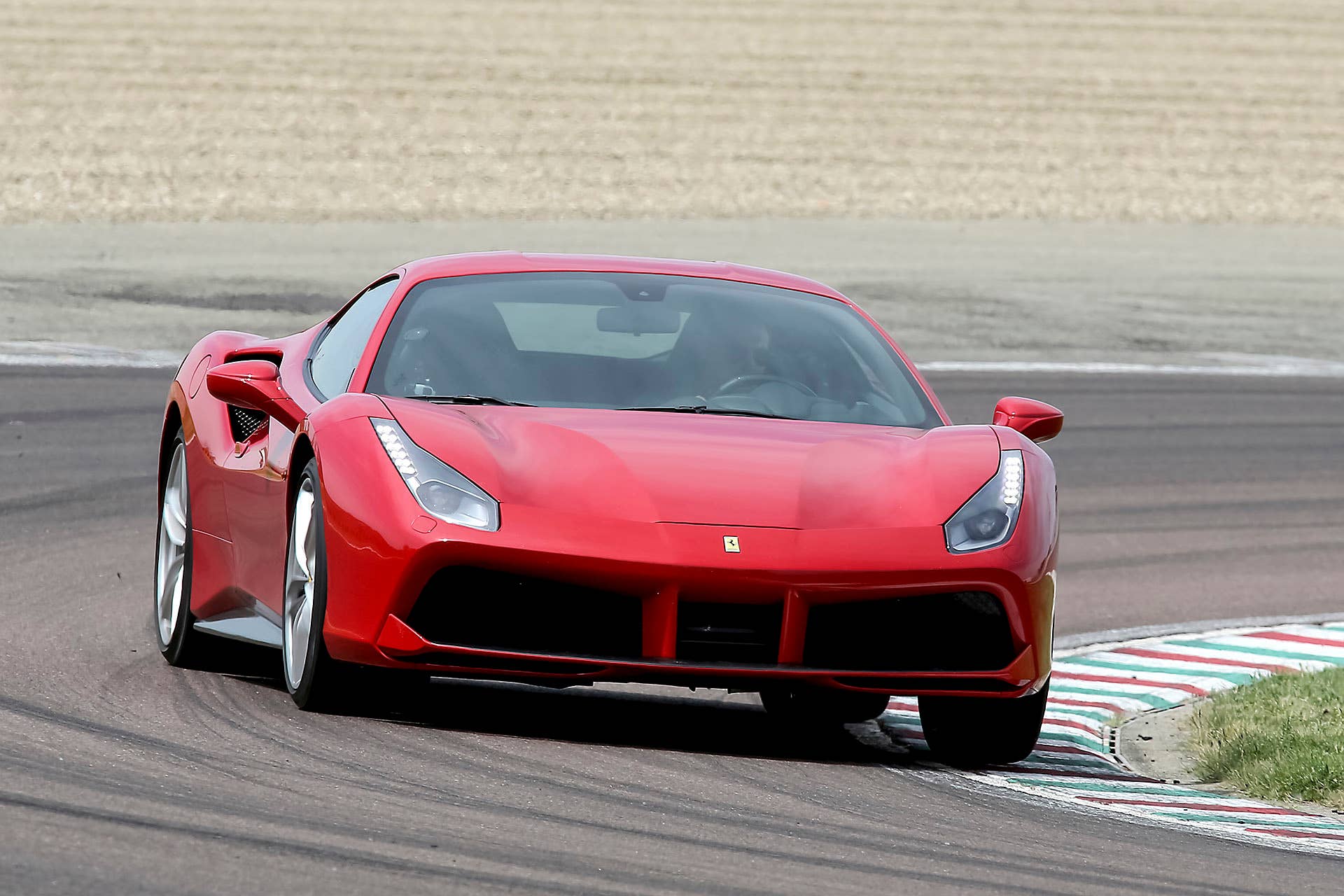 2016 Ferrari 488 GTB on track