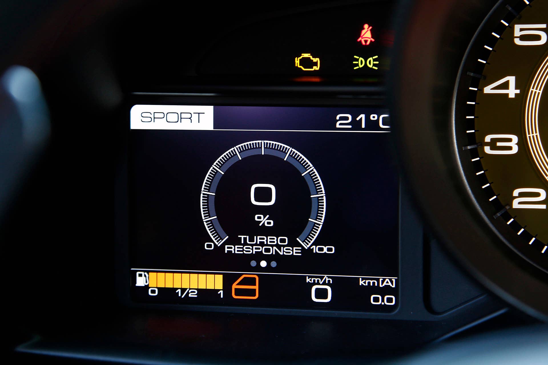 2016 Ferrari 488 GTB gauges