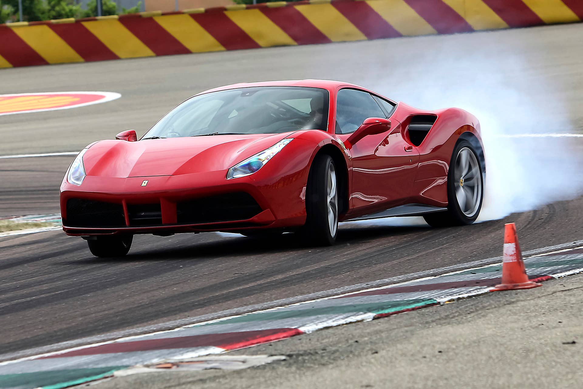2016 Ferrari 488 GTB on track