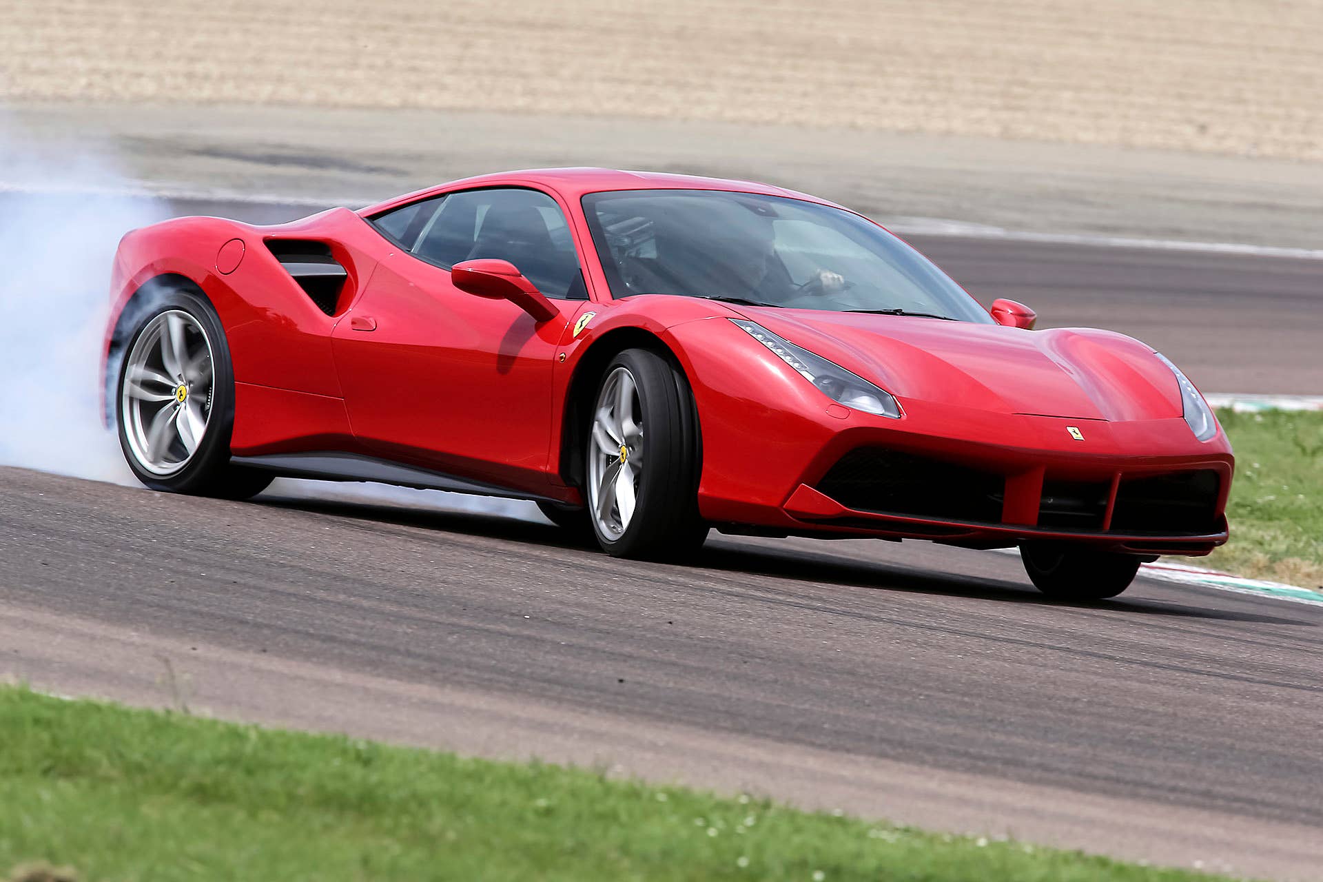 2016 Ferrari 488 GTB on track