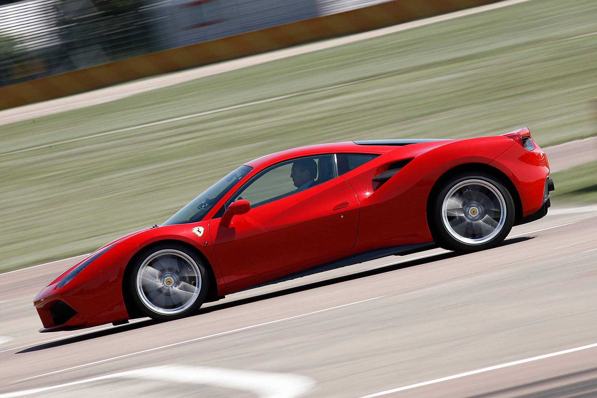 2016 Ferrari 488 GTB on track