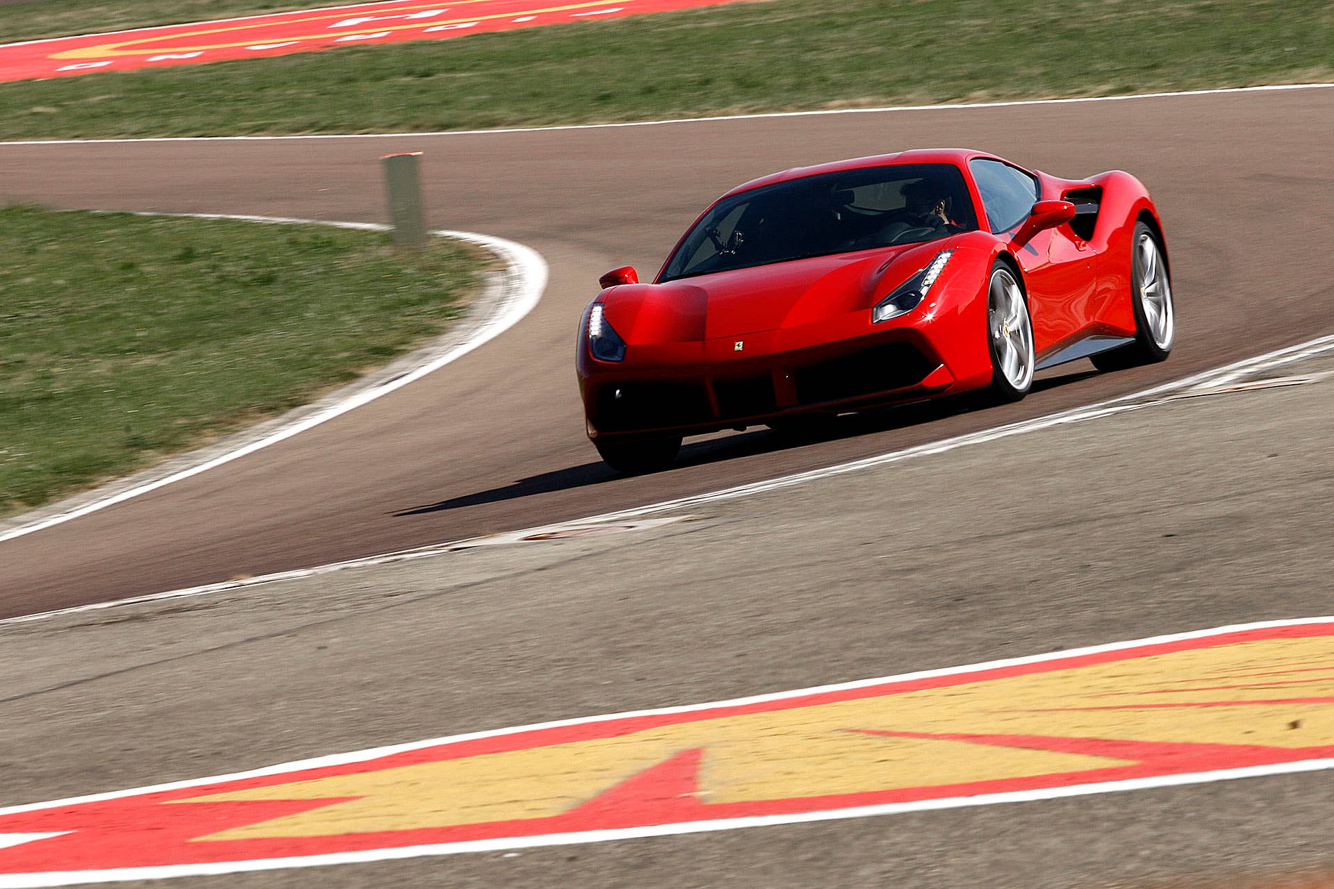 2016 Ferrari 488 GTB on track