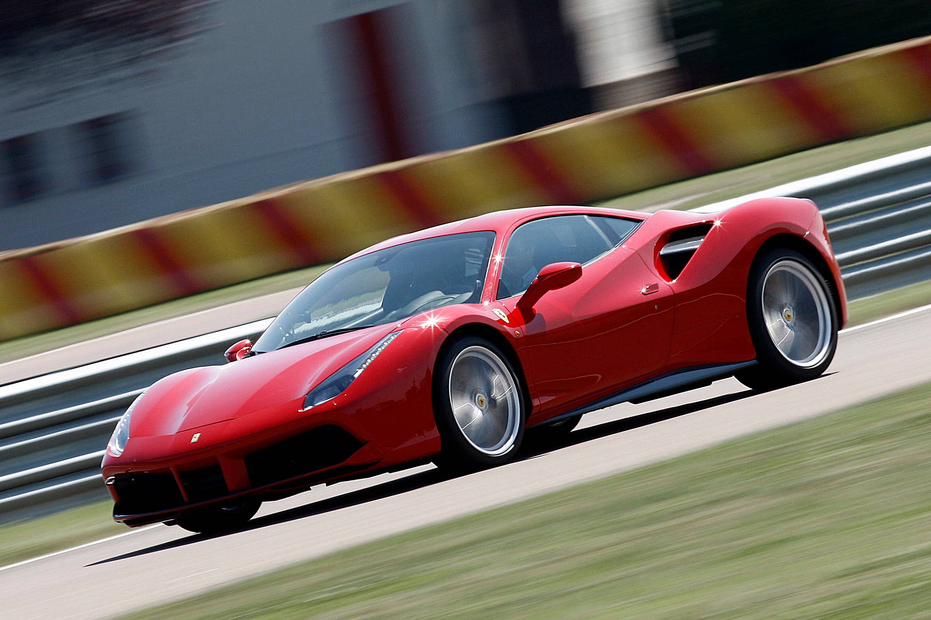 2016 Ferrari 488 GTB on track