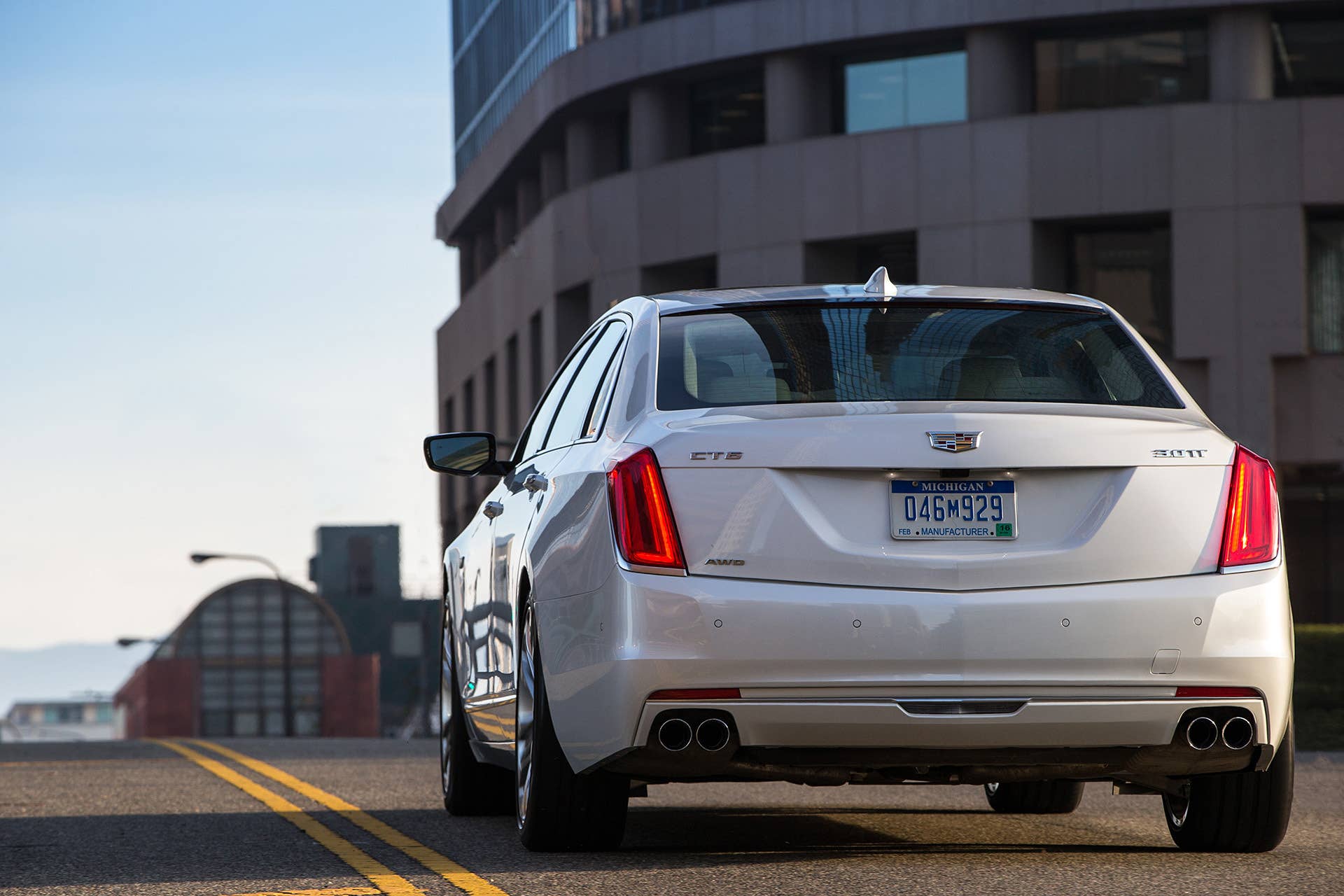 2016 Cadillac CT6 rear 3/4 view