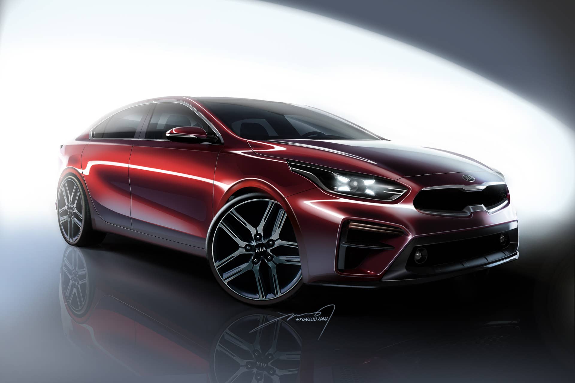 KIA MOTORS RELEASES RENDERINGS OF ALL-NEW 2019 FORTE SEDAN AHEAD OF NORTH AMERICAN INTERNATIONAL AUTO SHOW WORLD DEBUT