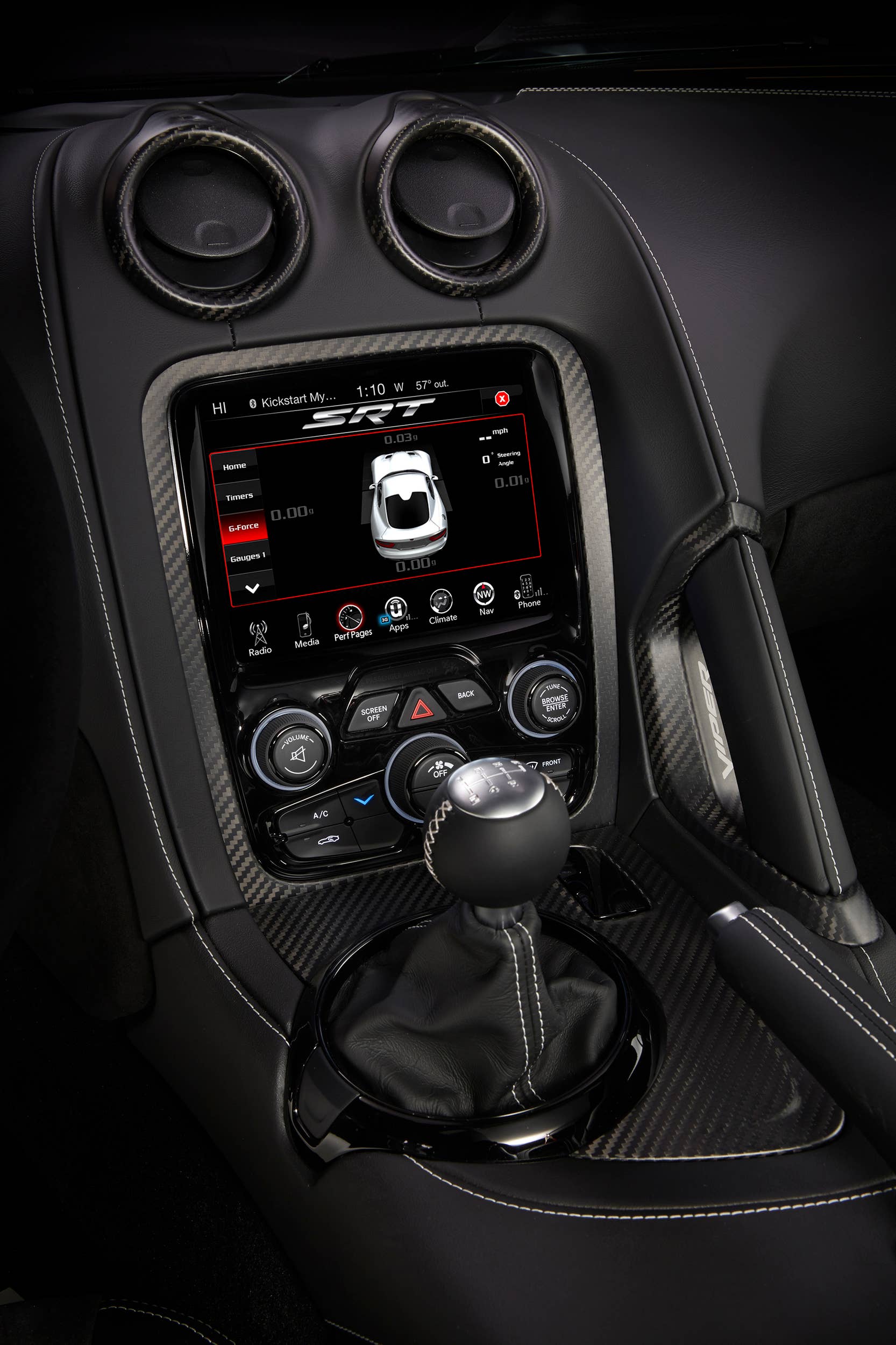 console dodge viper display acr 2016