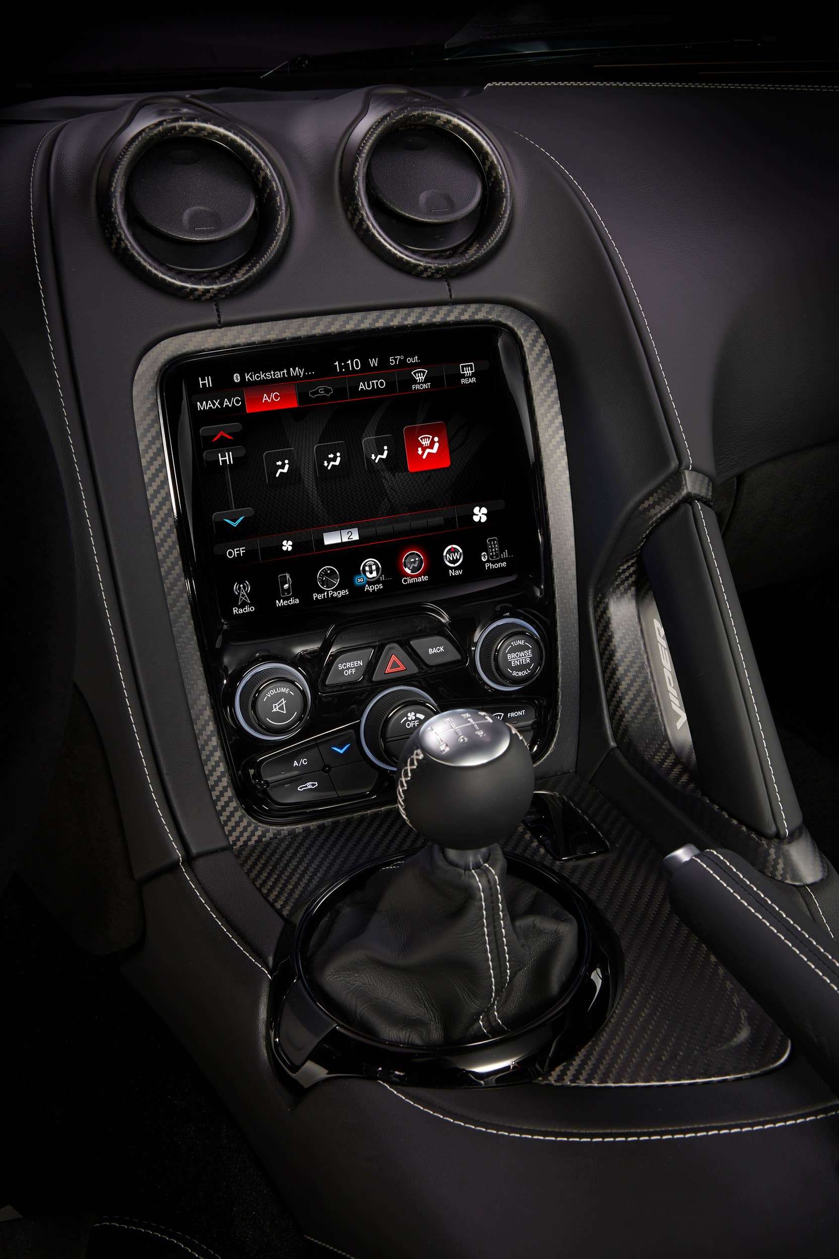 2016 viper dodge acr shifter console