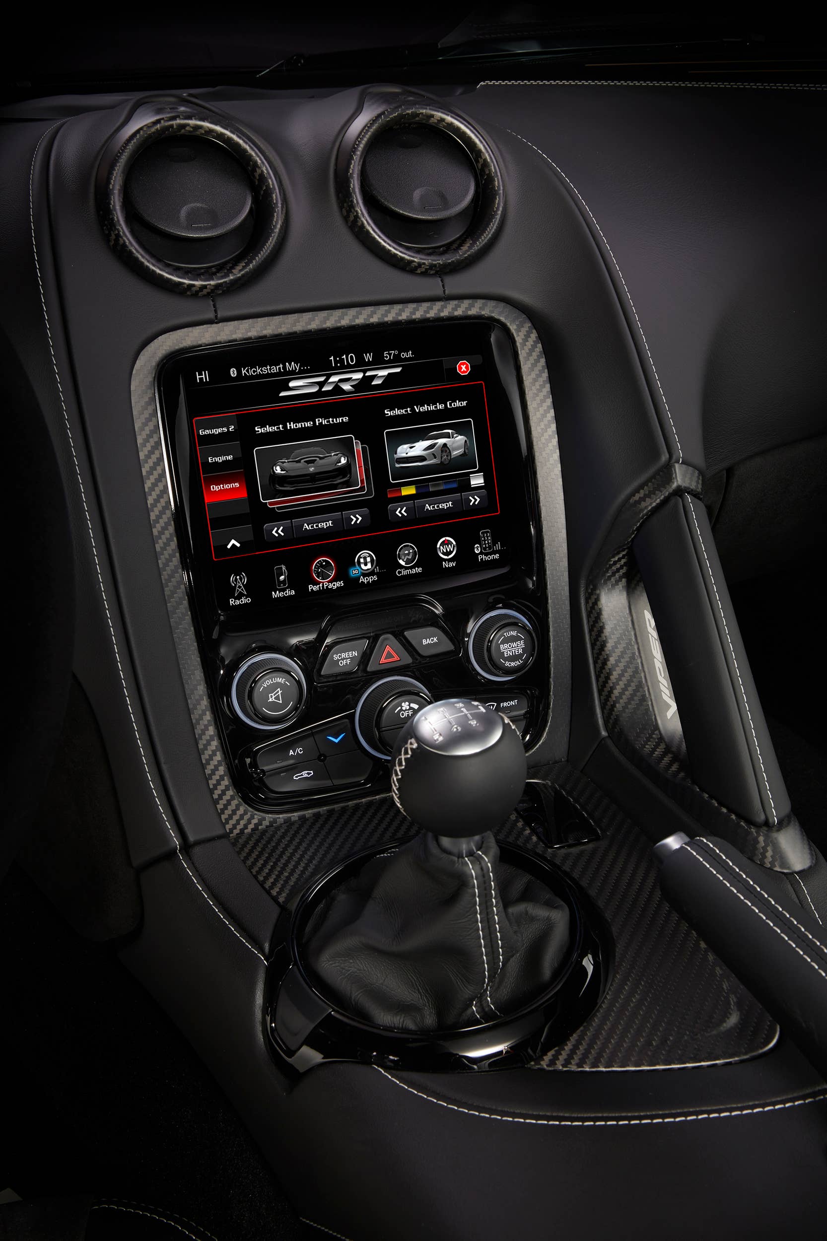 acr viper dodge console display