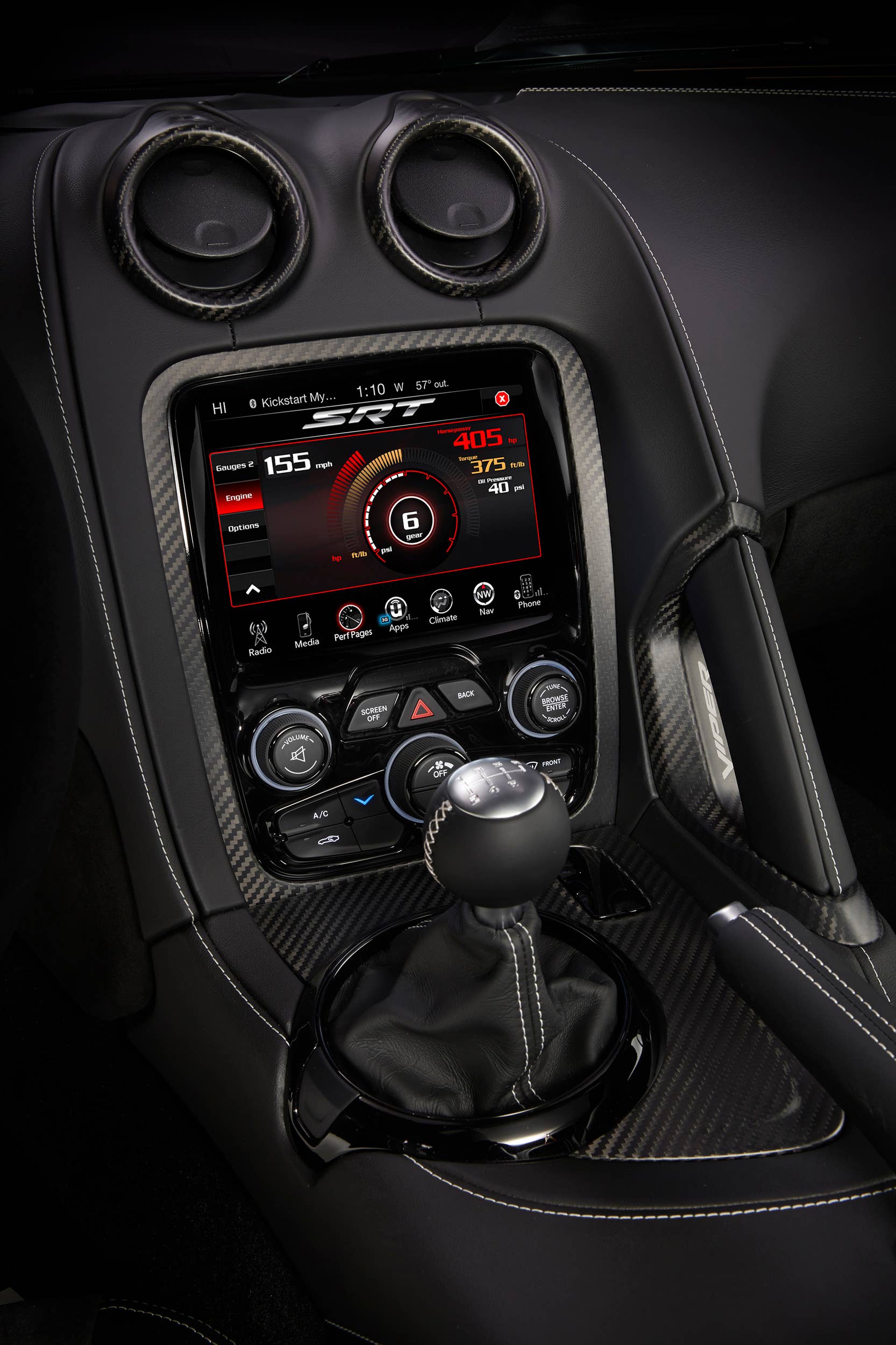 shifter dodge viper acr dash display