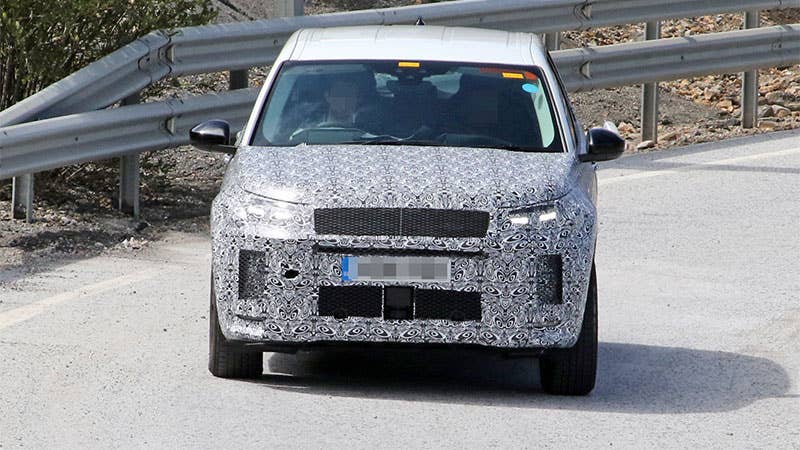 The coming Discovery Sport, caught here in a spy shot, will be all but new.