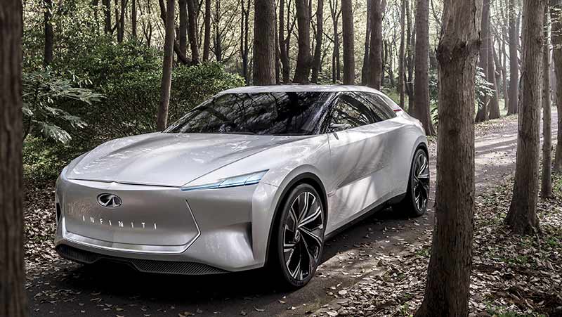 The latest e-powered Infiniti concept previews a sports sedan production model and the carmaker's new design language.