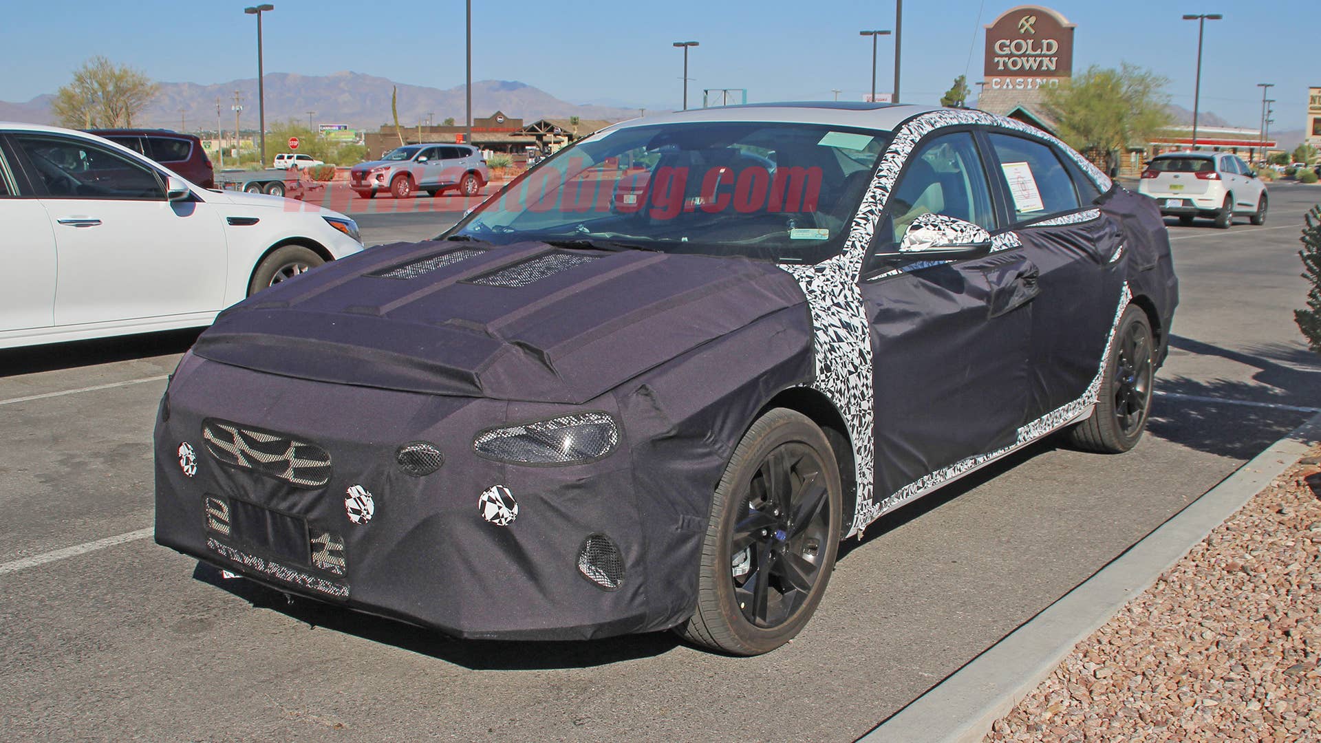 Next-generation Hyundai Elantra in camouflage