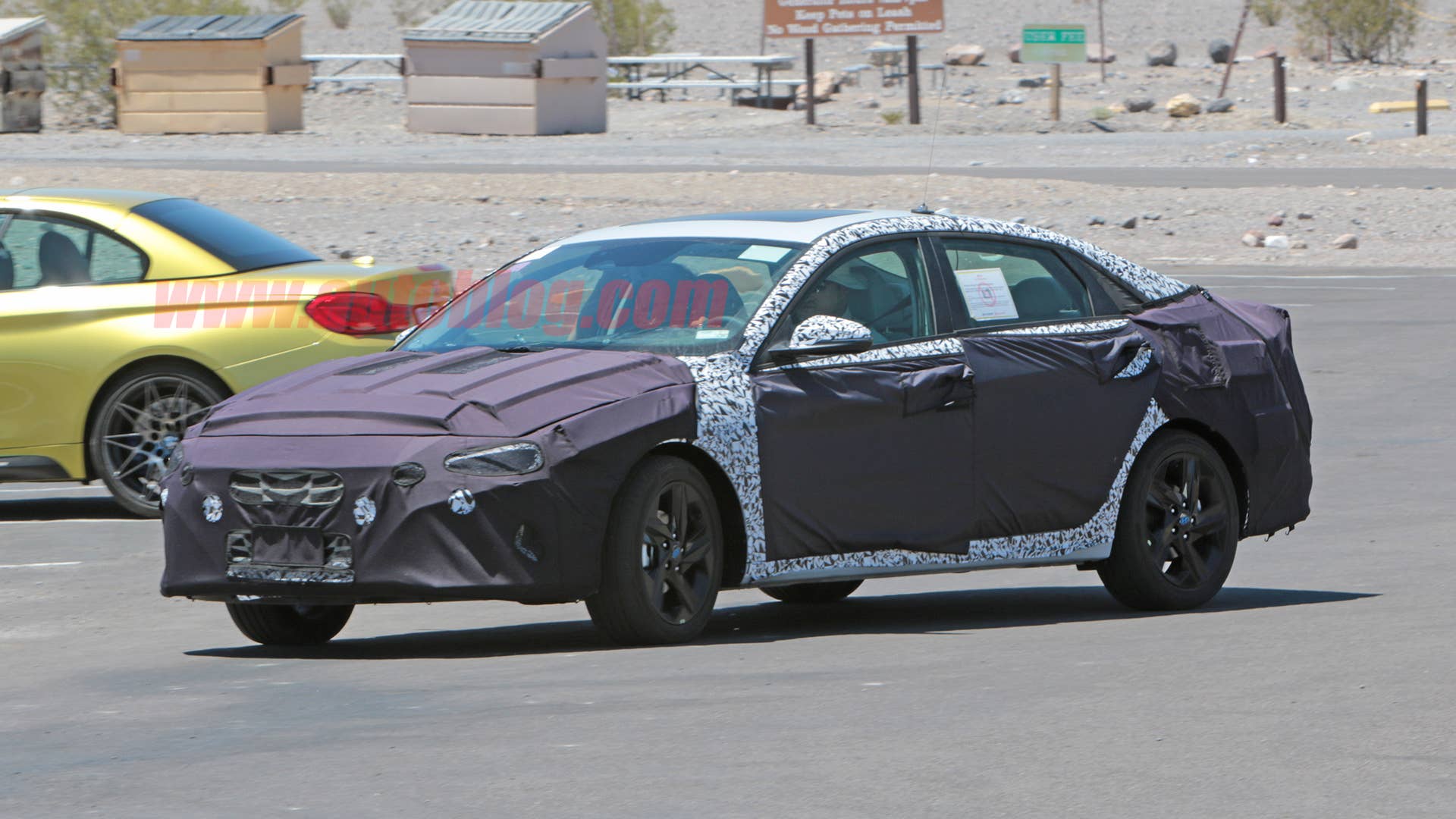 Next-generation Hyundai Elantra in camouflage