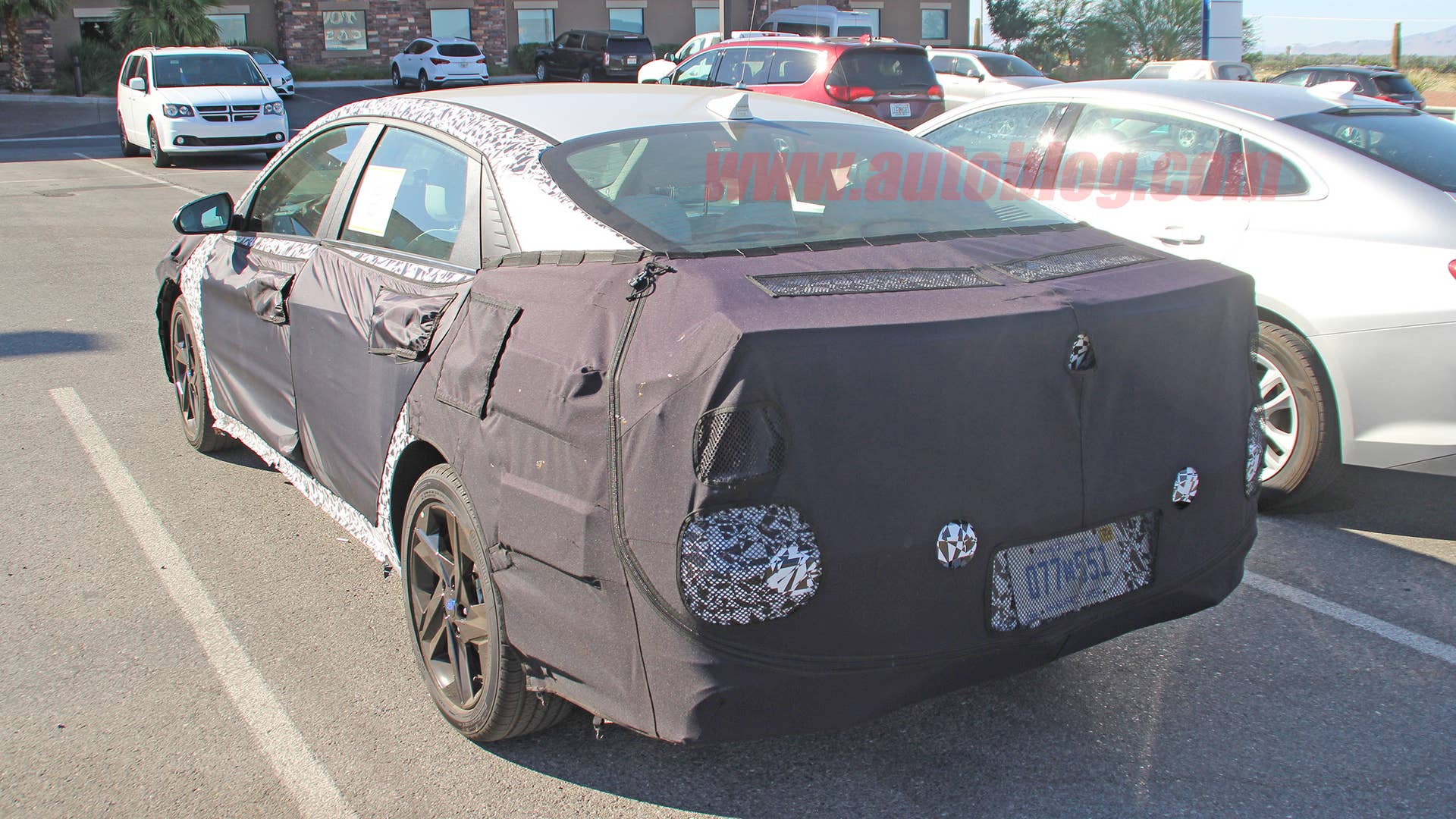 Next-generation Hyundai Elantra in camouflage