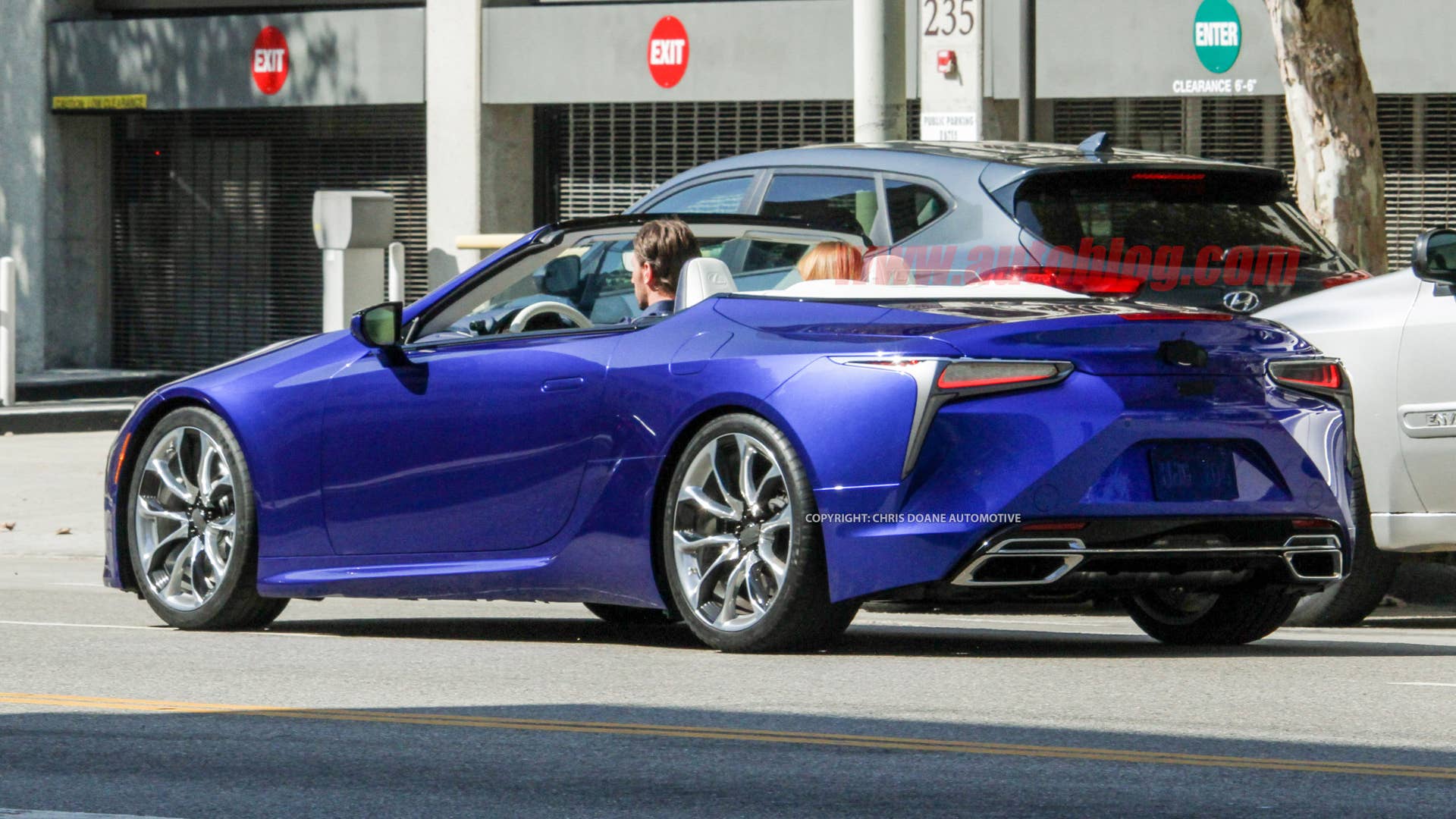 Lexus LC Convertible on photo shoot