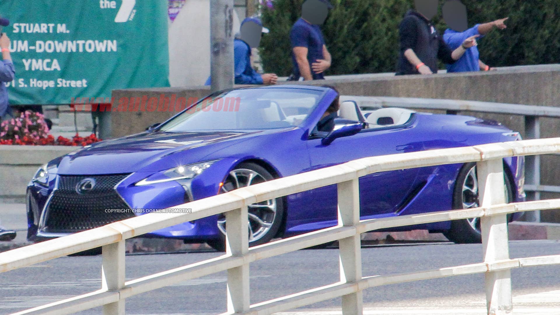 Lexus LC Convertible on photo shoot