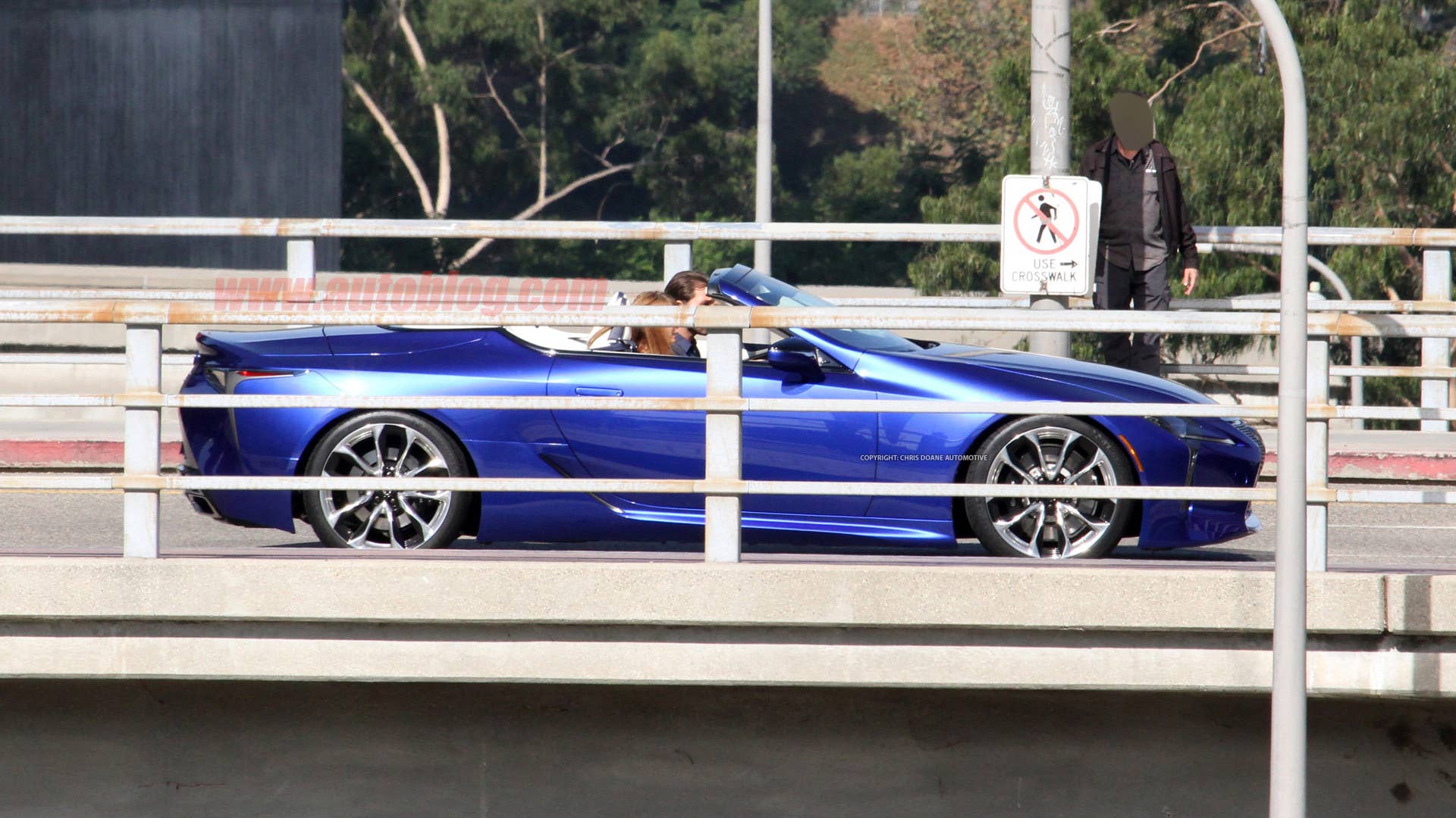 Lexus LC Convertible on photo shoot