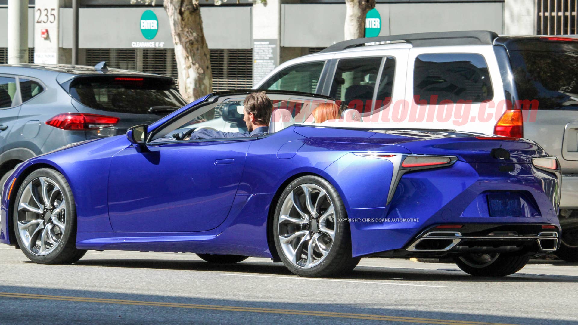 Lexus LC Convertible on photo shoot
