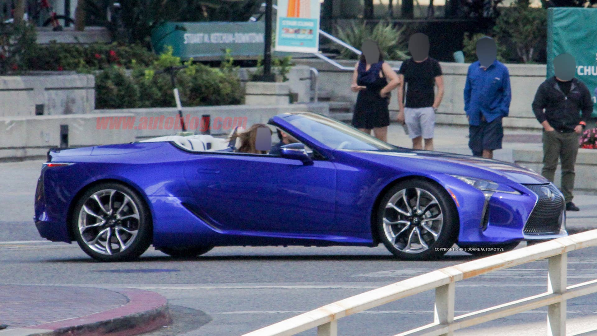 Lexus LC Convertible on photo shoot