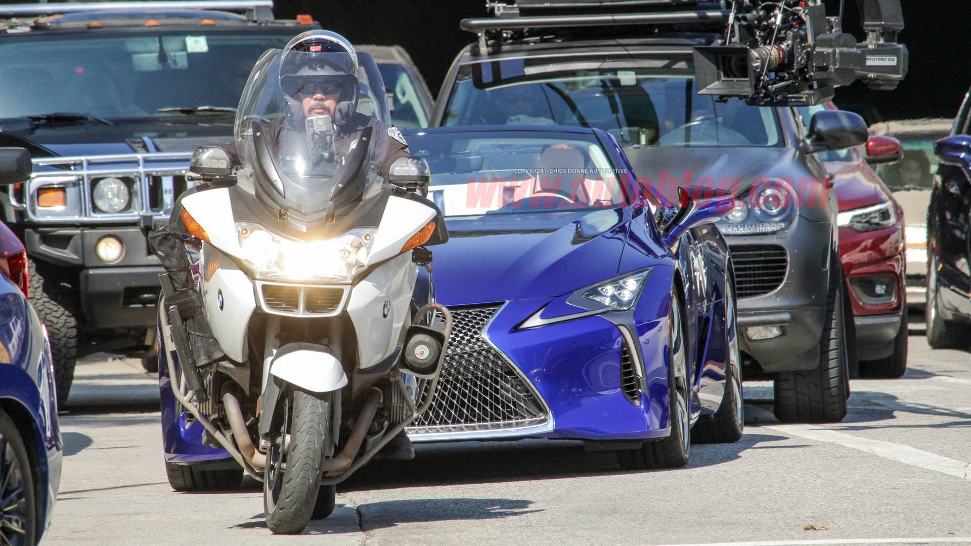Lexus LC Convertible on photo shoot