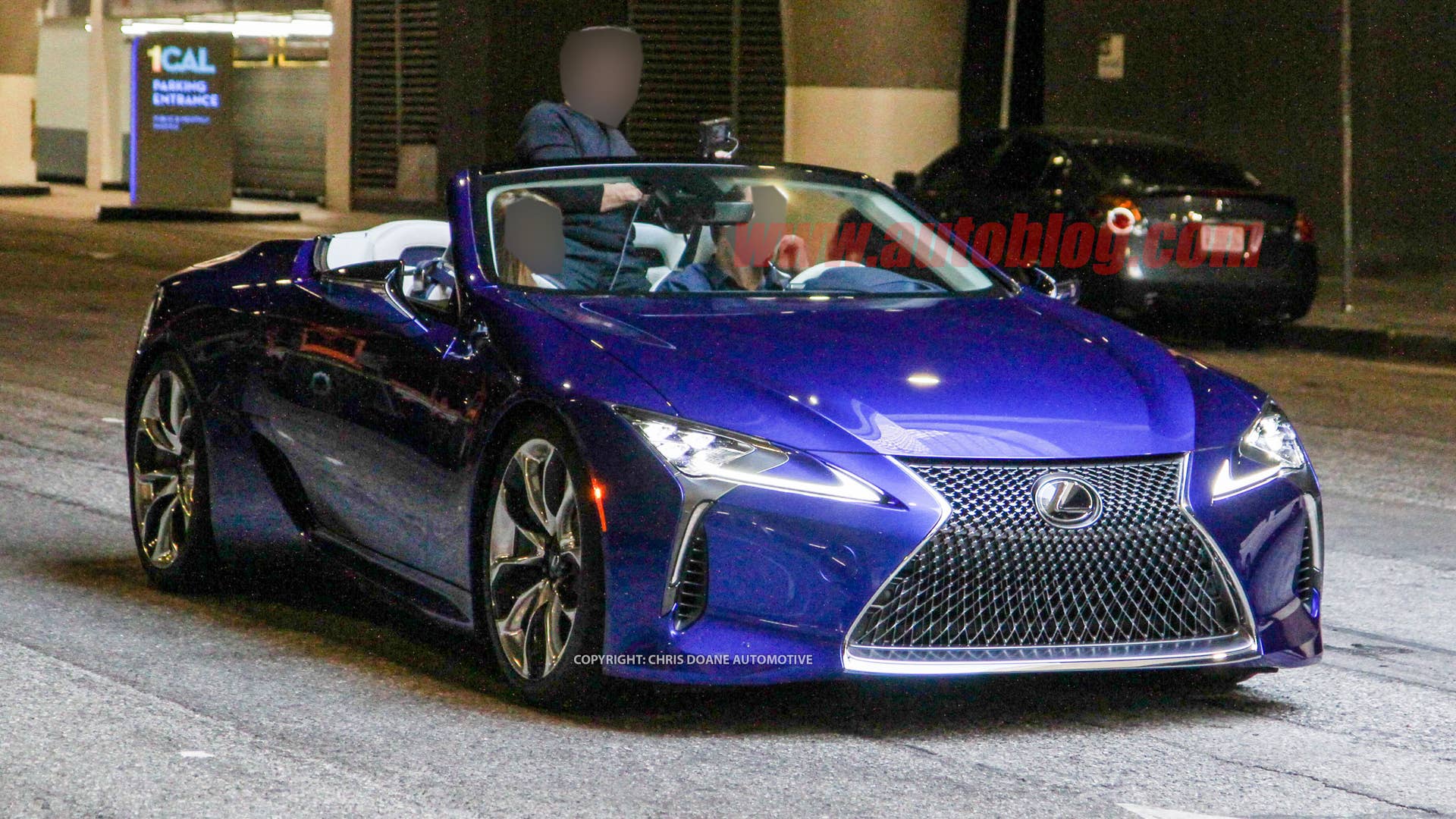 Lexus LC Convertible on photo shoot