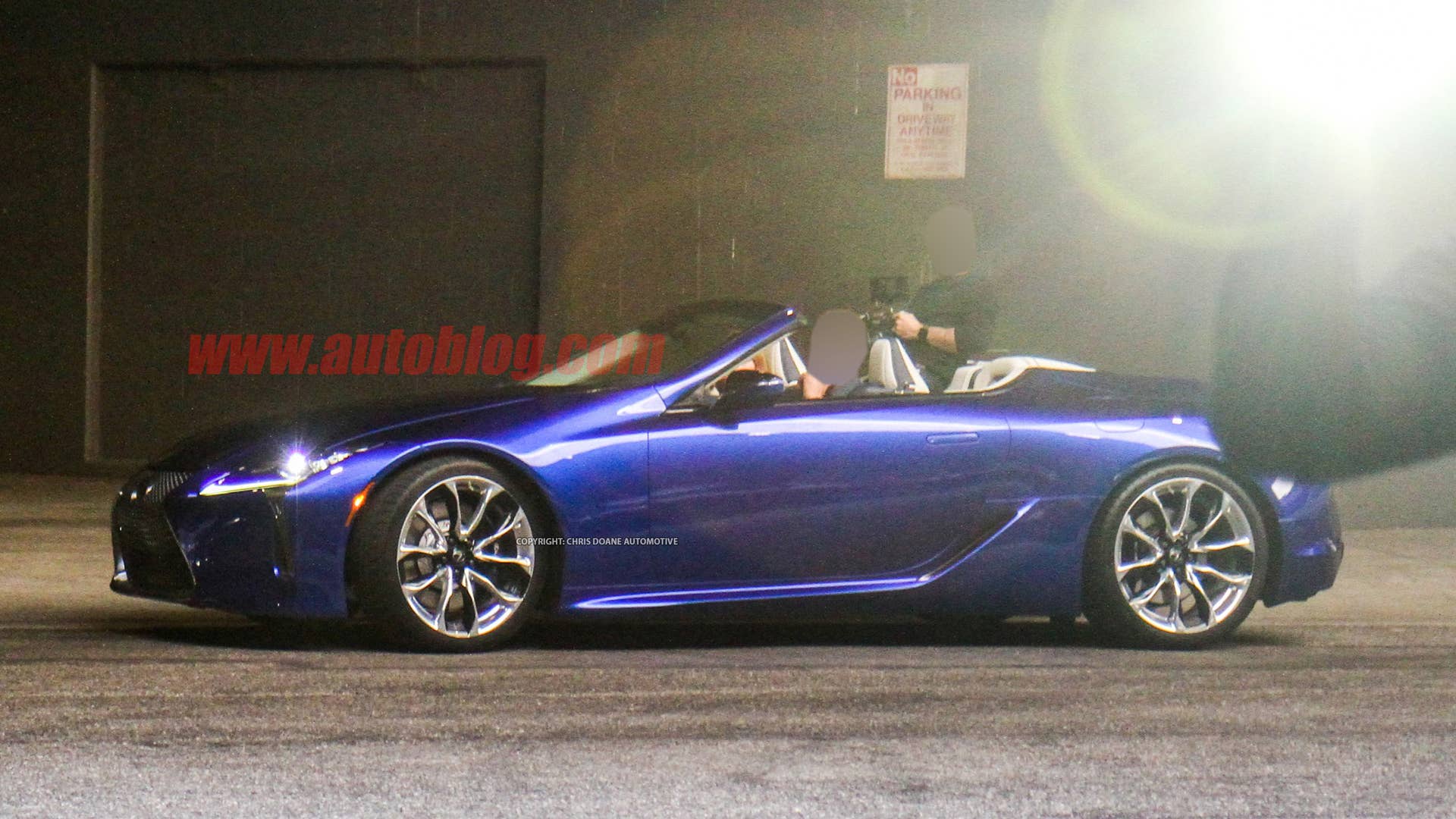 Lexus LC Convertible on photo shoot