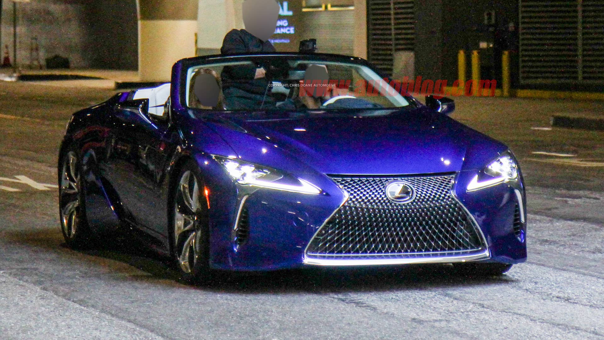 Lexus LC Convertible on photo shoot