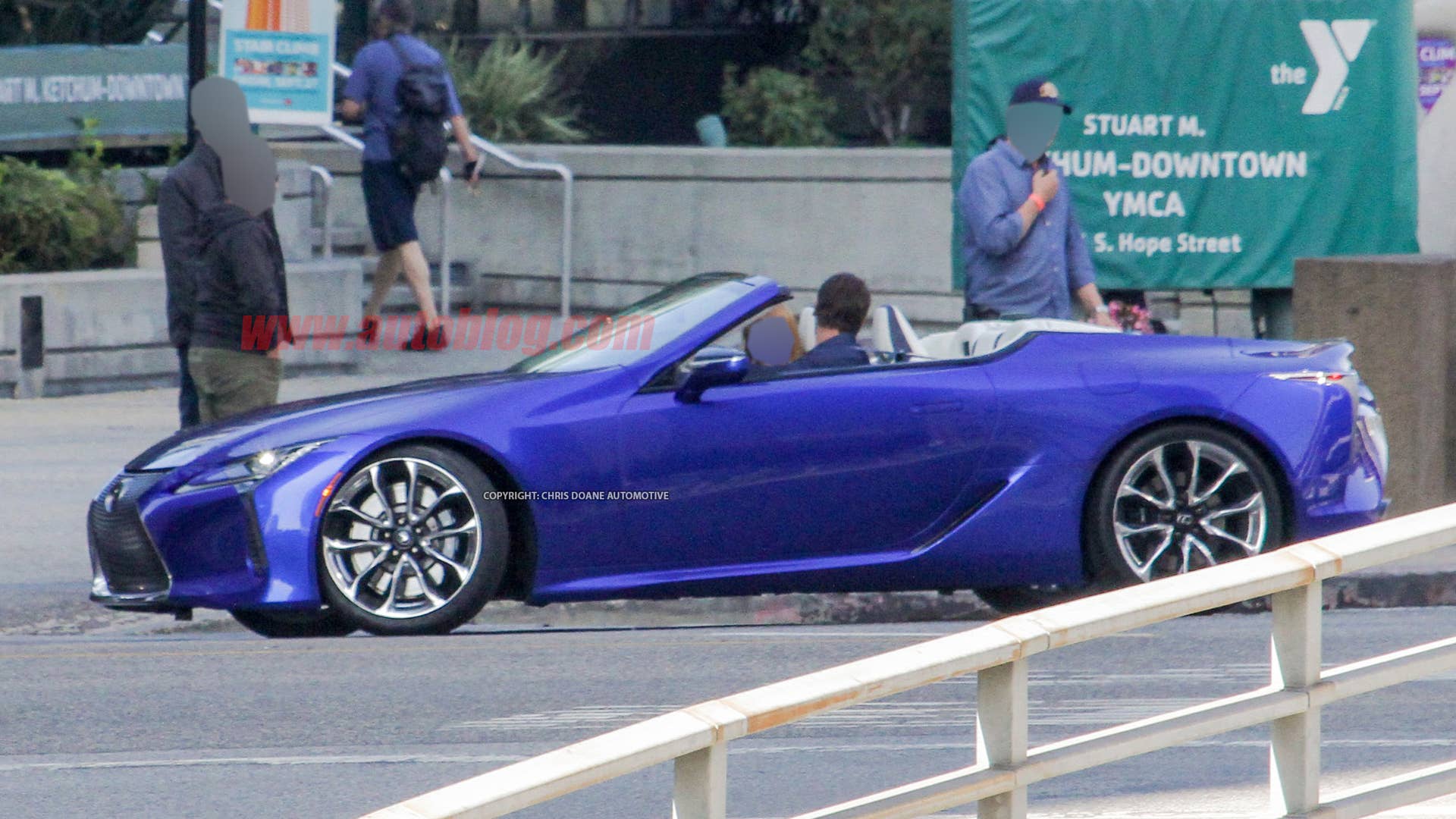 Lexus LC Convertible on photo shoot
