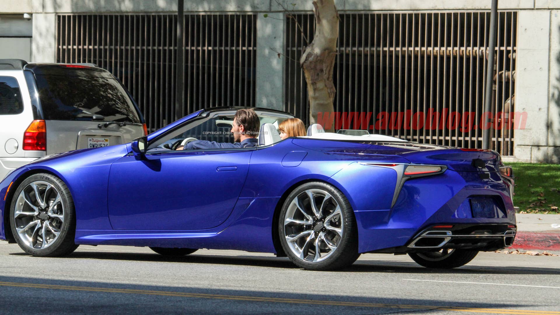 Lexus LC Convertible on photo shoot