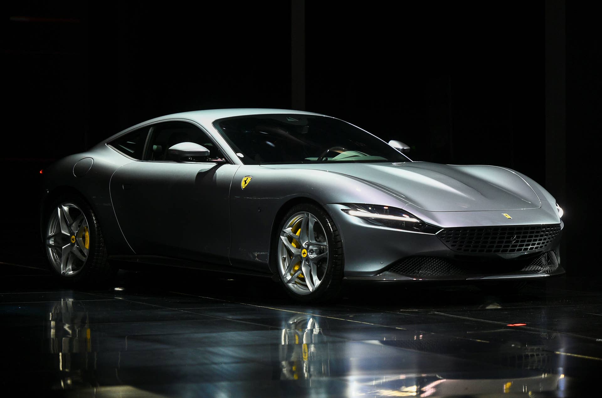 Ferrari Roma is unveiled during its first world presentation in Rome, Italy, November 14, 2019. REUTERS/Guglielmo Mangiapane