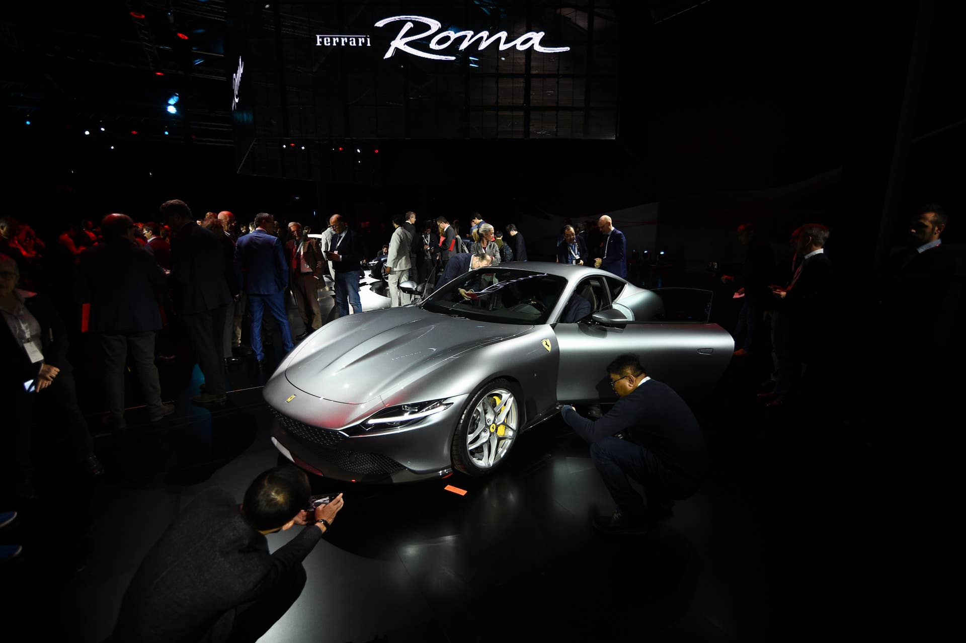 Ferrari Roma is unveiled during its first world presentation in Rome, Italy, November 14, 2019. REUTERS/Guglielmo Mangiapane