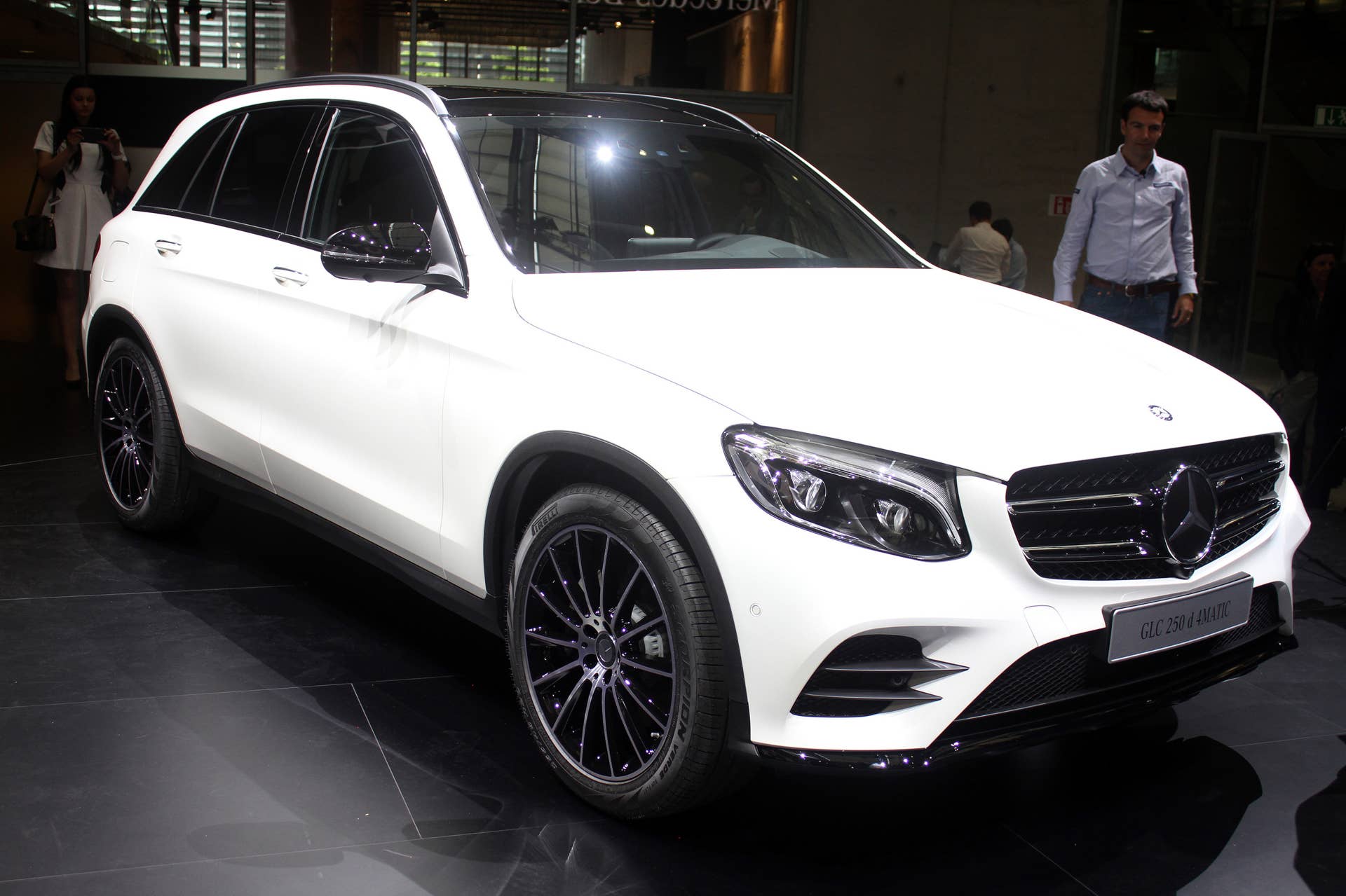 2016 Mercedes-Benz GLC 250d front three-quarter, opposite angle.