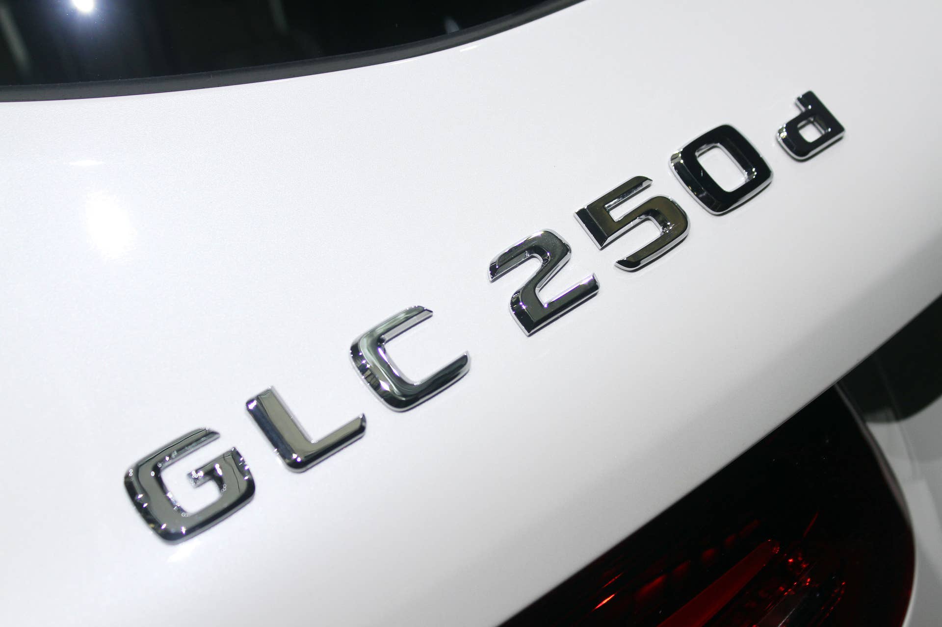 2016 Mercedes-Benz GLC 250d rear badge.