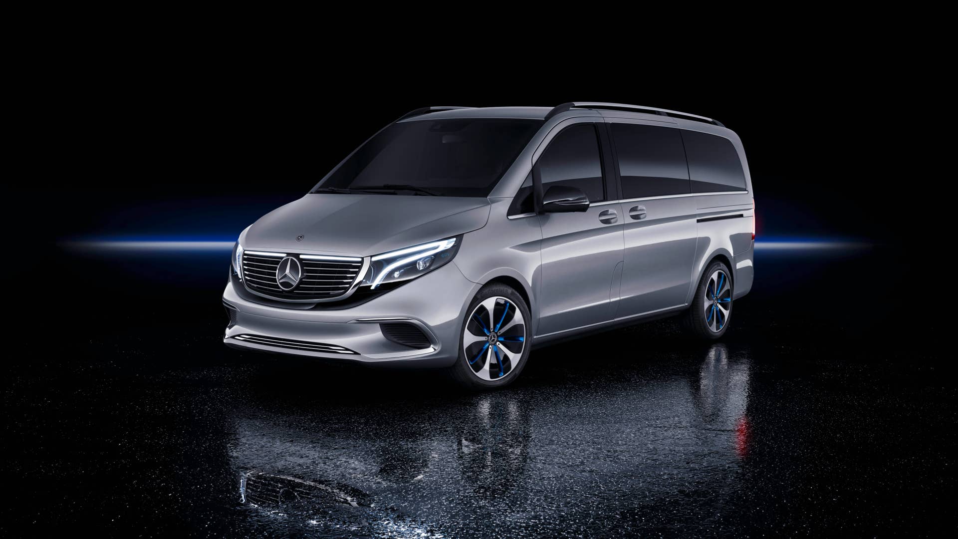 Mercedes debuts an electric van concept.