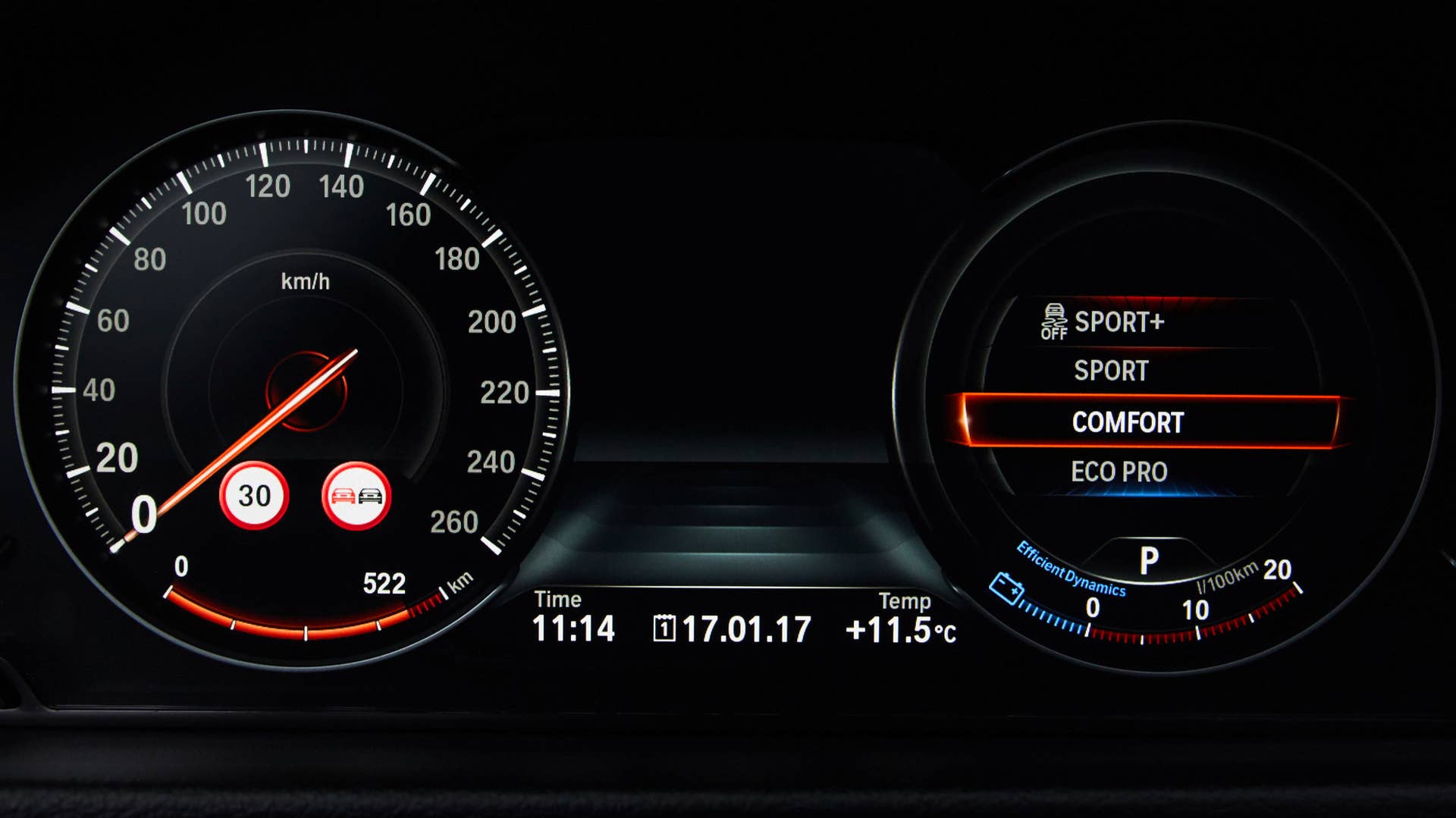 BMW 4 Series Facelift gauges
