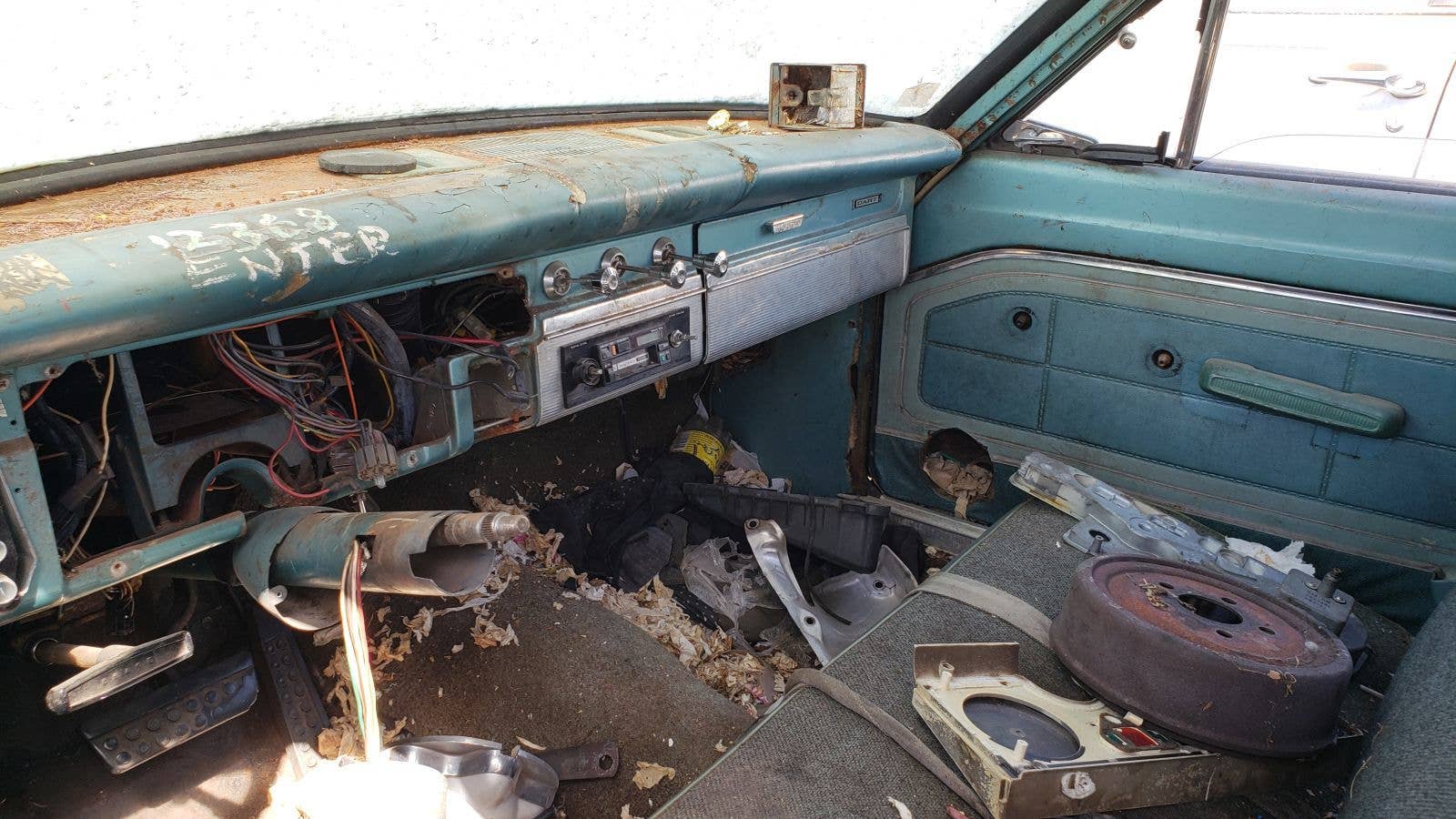 1964 Dodge Dart wagon in California wrecking yard