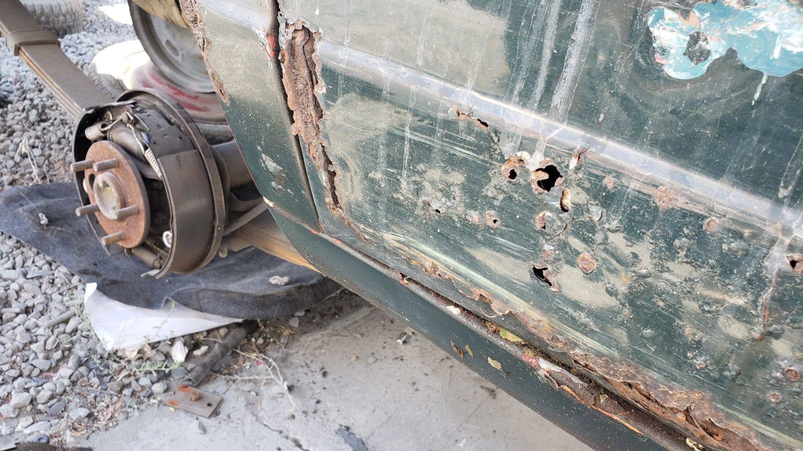 1964 Dodge Dart wagon in California wrecking yard
