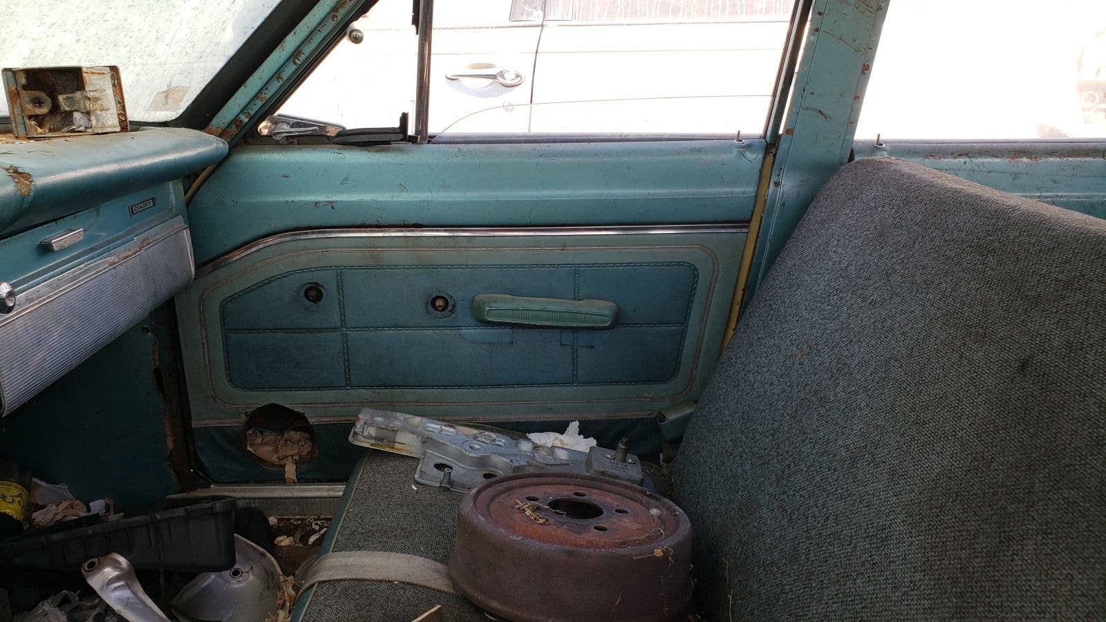 1964 Dodge Dart wagon in California wrecking yard
