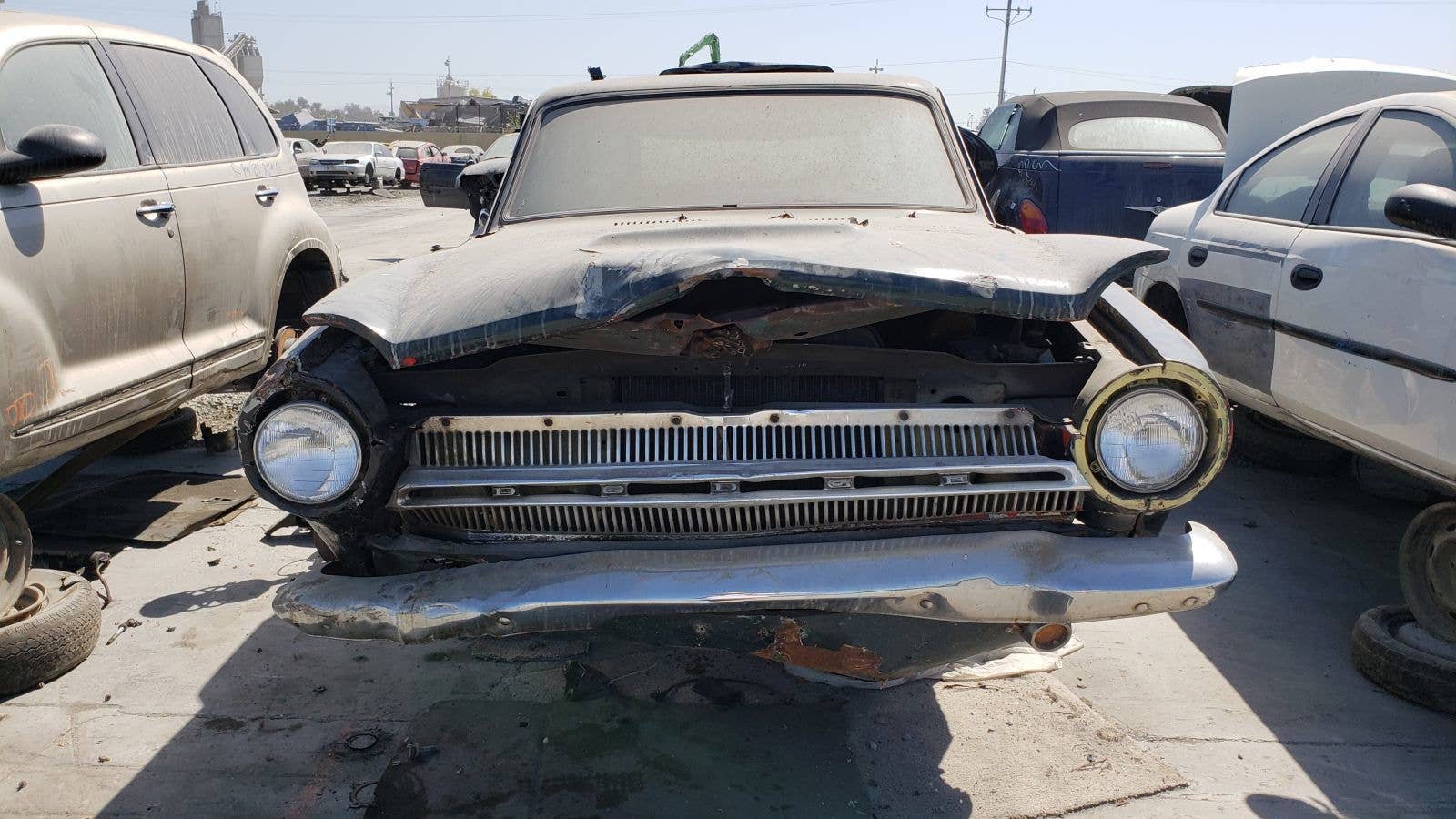 1964 Dodge Dart wagon in California wrecking yard
