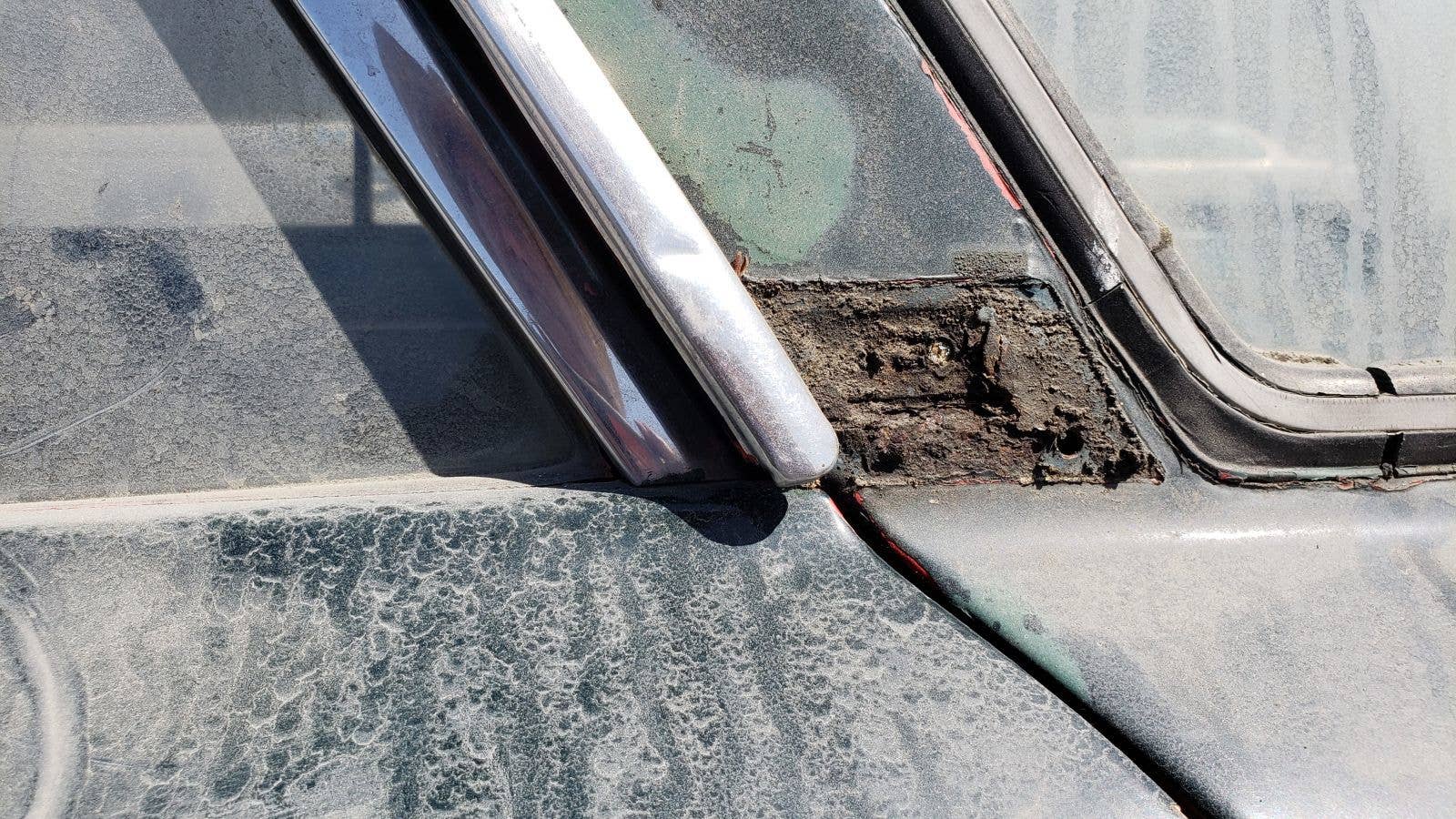 1964 Dodge Dart wagon in California wrecking yard