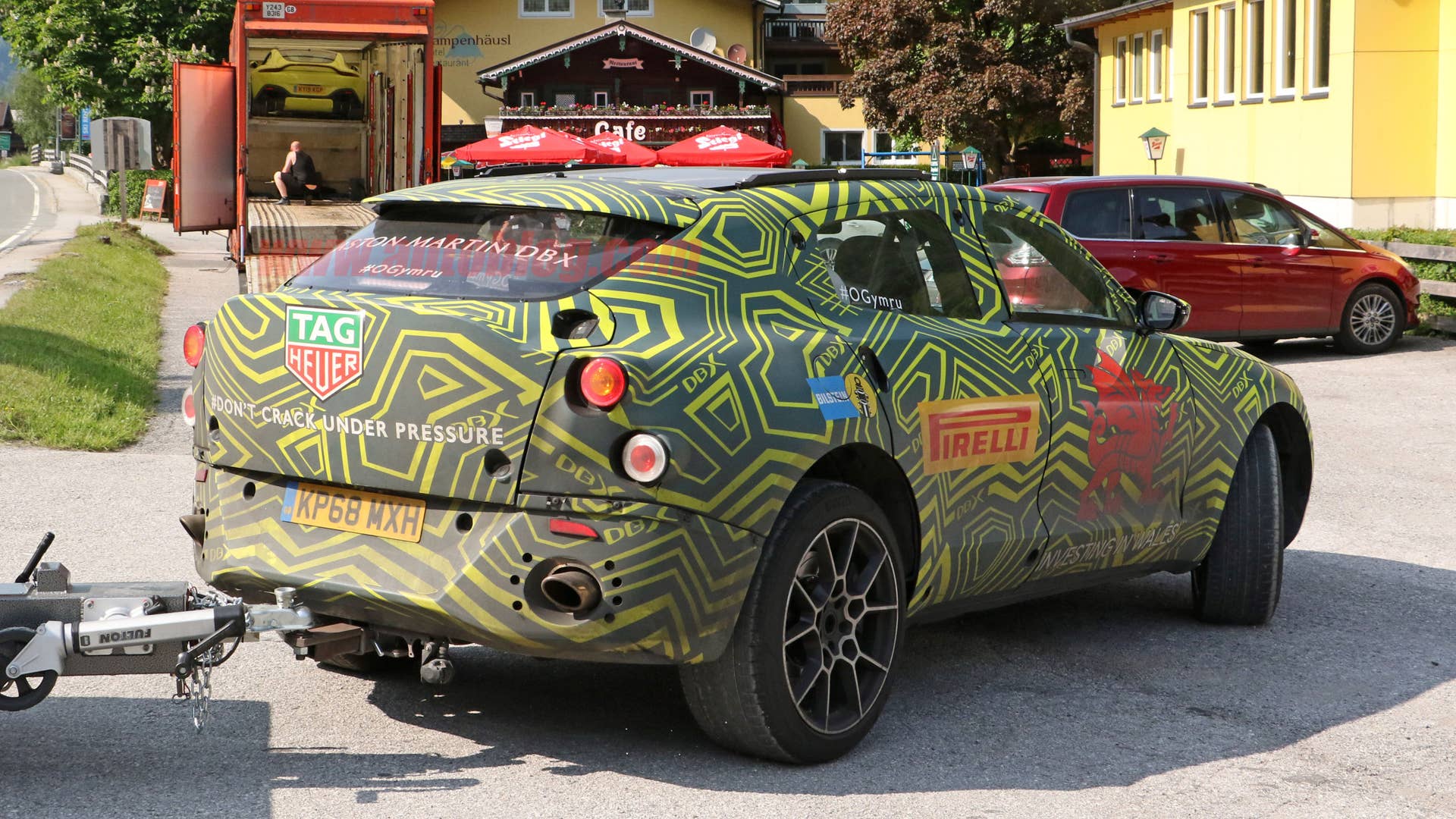 Aston Martin DBX spied