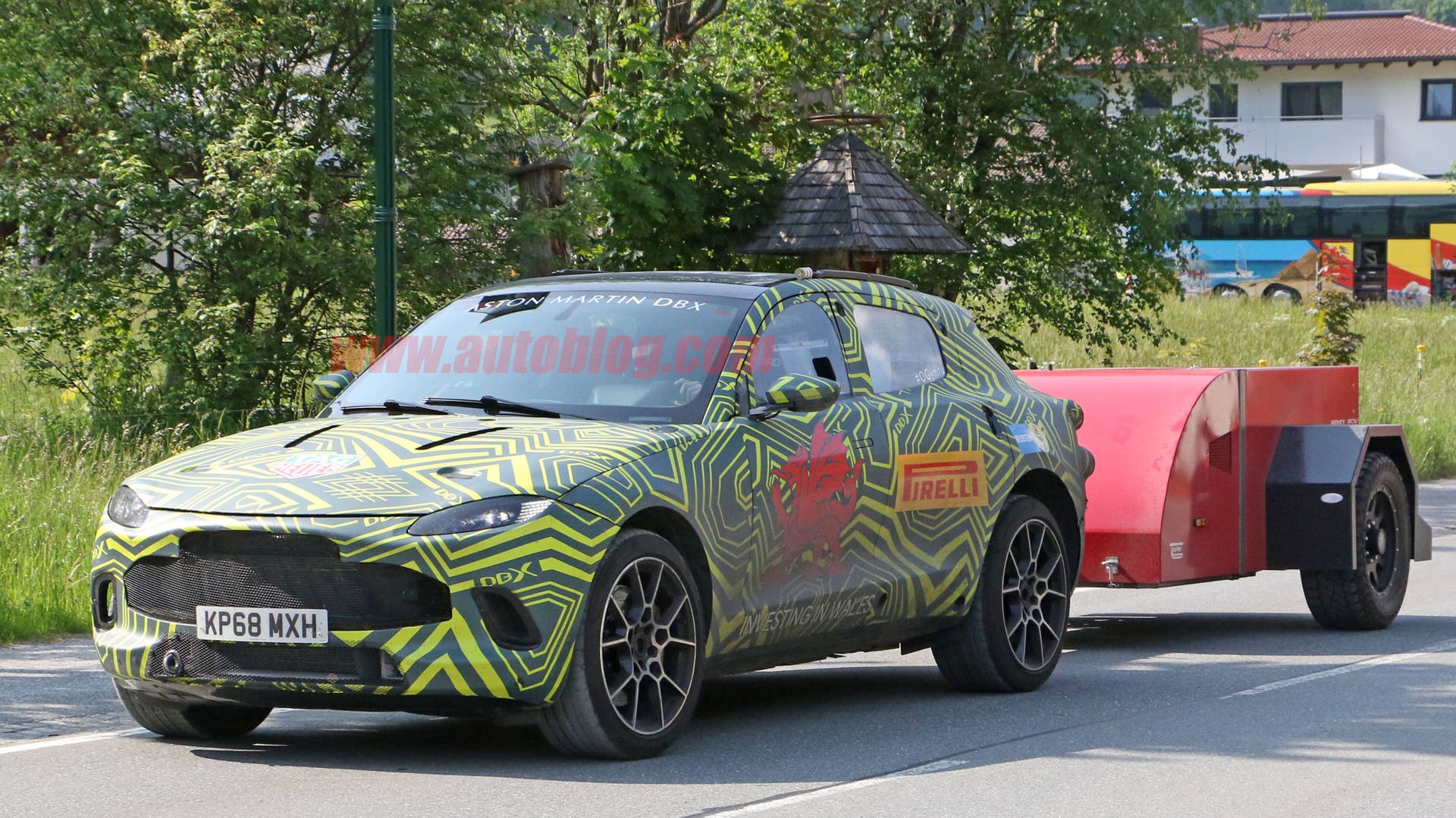Aston Martin DBX spied