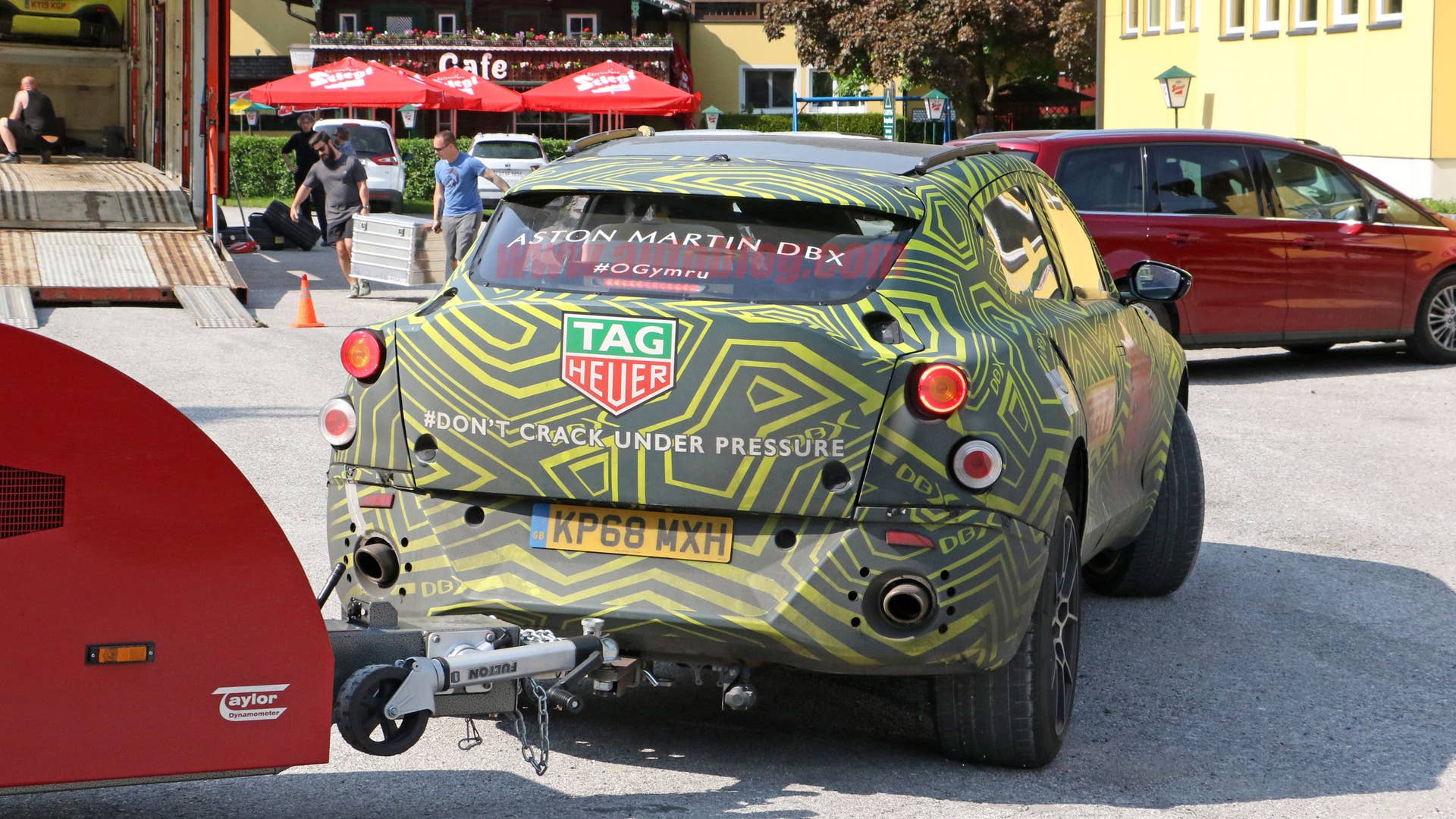 Aston Martin DBX spied