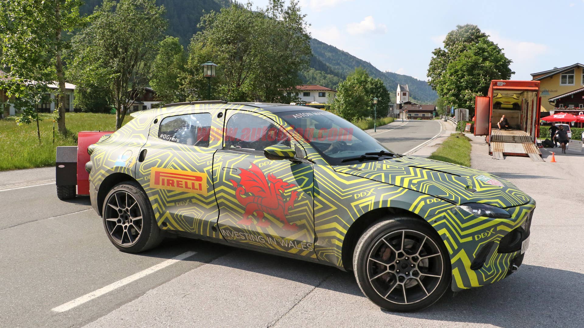 Aston Martin DBX spied