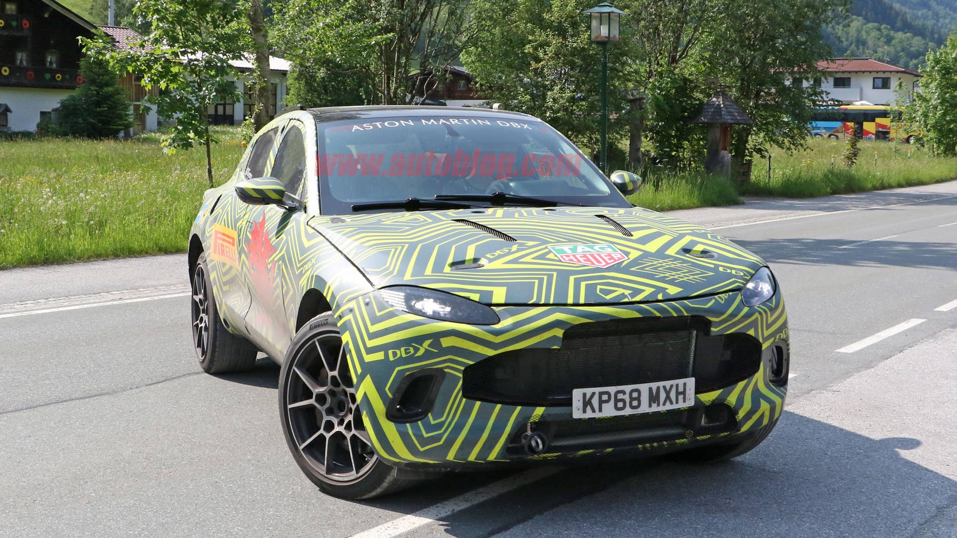 Aston Martin DBX spied