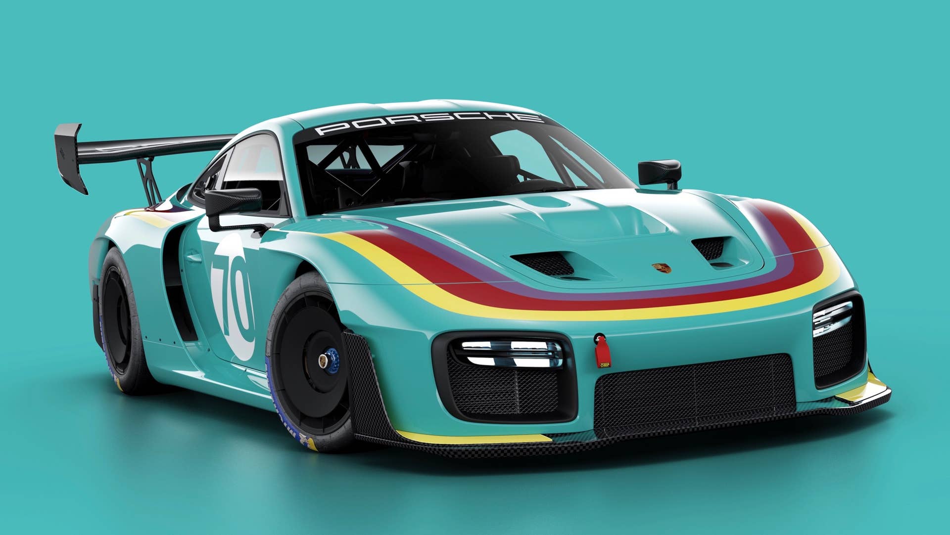 Porsche 935 retro livery color scheme
